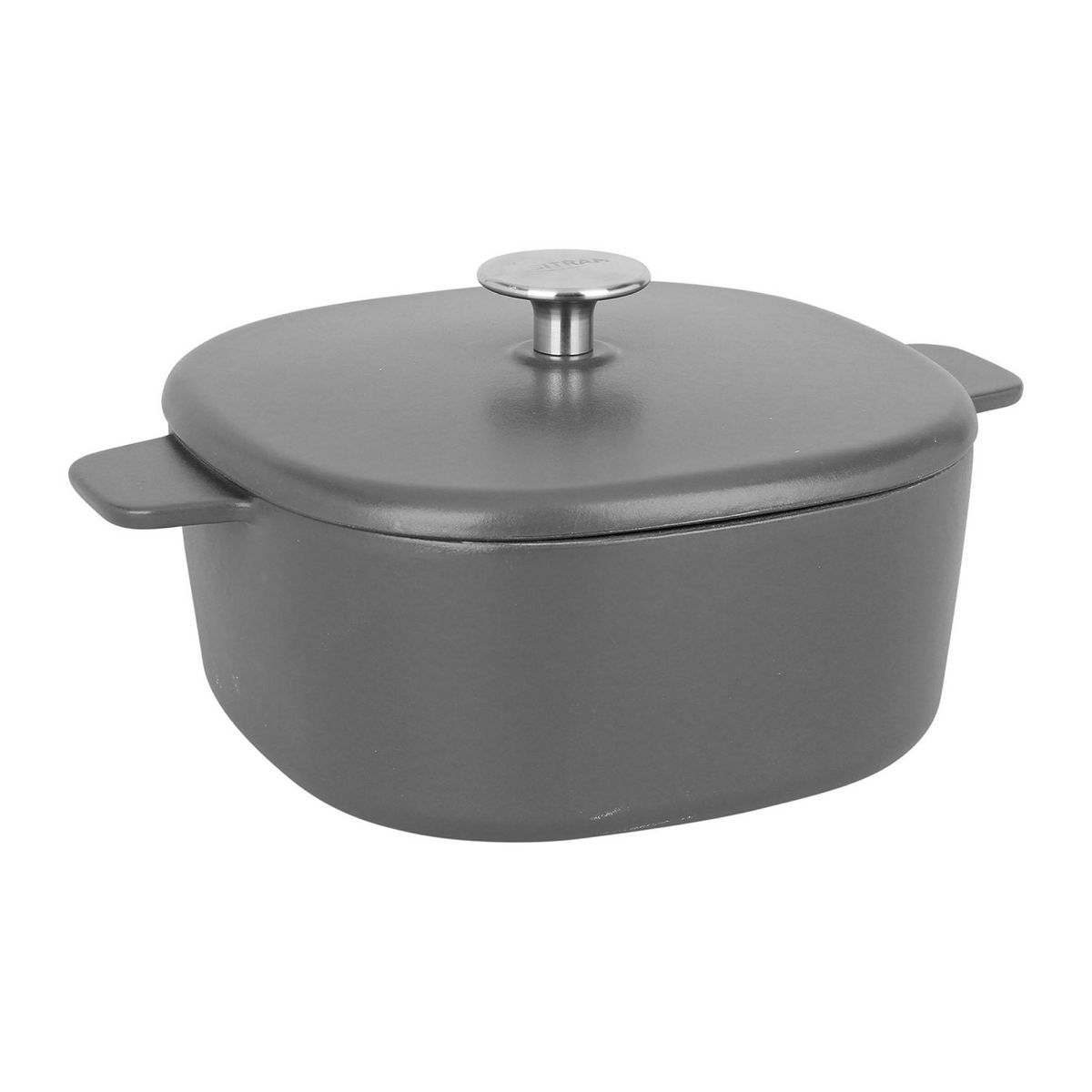 Cocotte carré en acier 3L en fonte tous feux dont induction