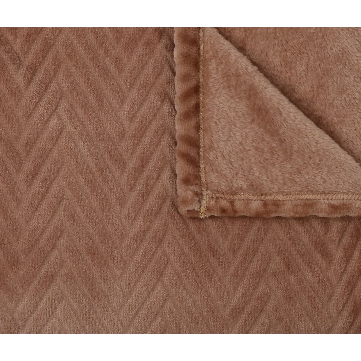 Voir la diapositive 2 : Plaid chevron en polyester