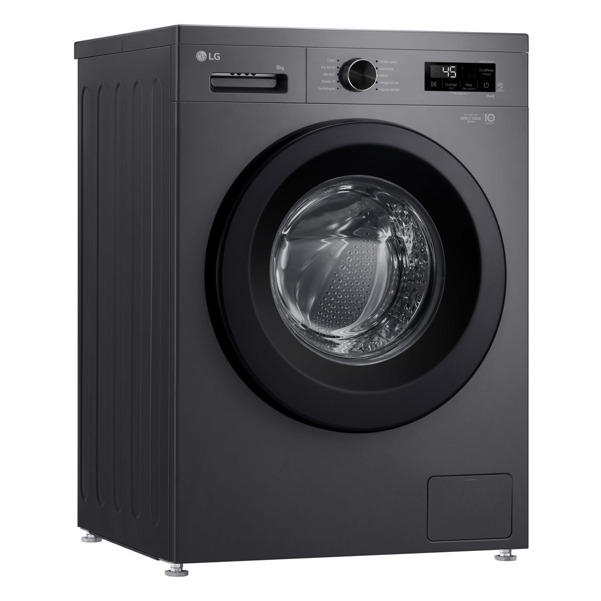 LG Lave linge hublot à induction F84B15MBS, 8 kg, 1400/min, A