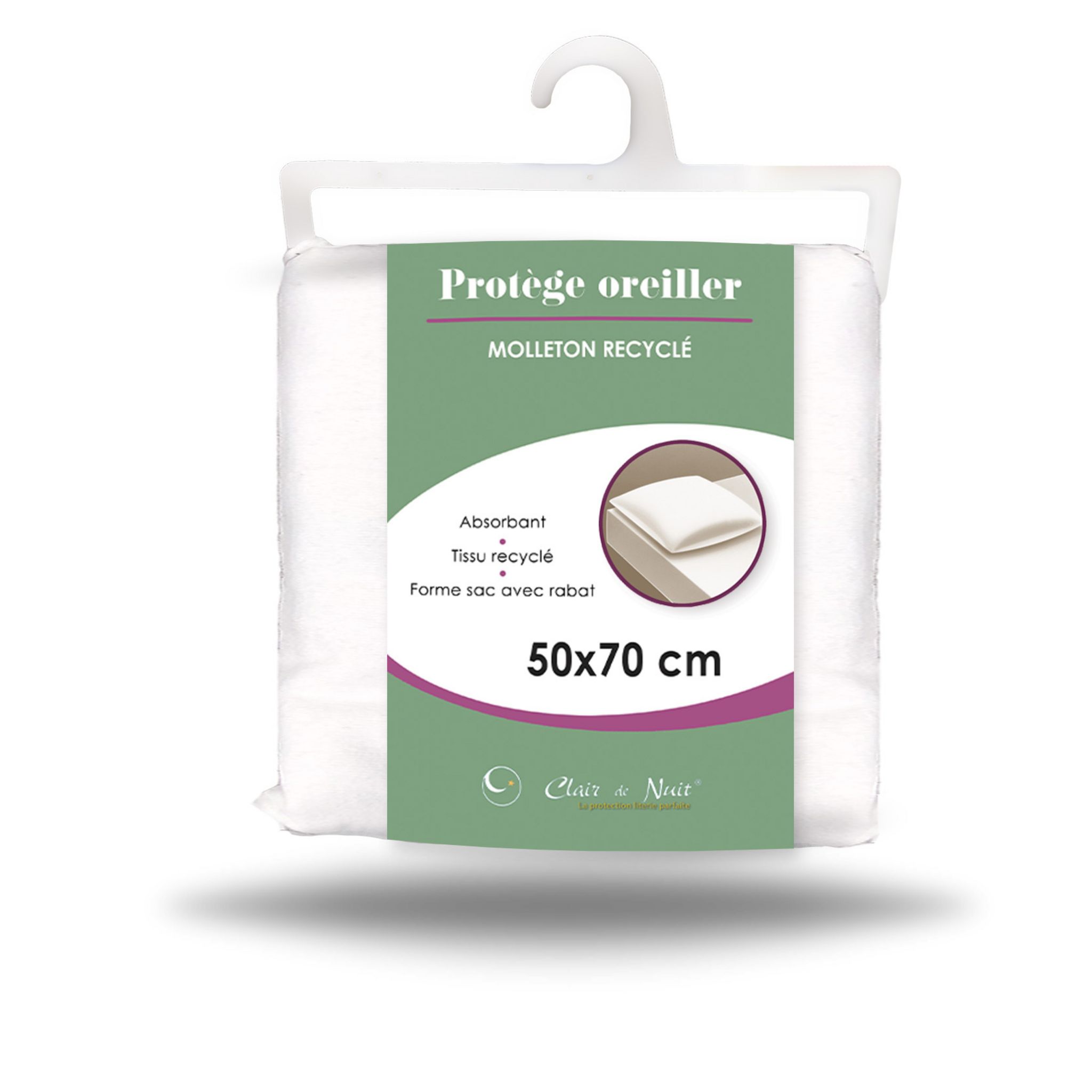 Voir la diapositive 2 : Protège oreiller absorbant Classique 140g/m²