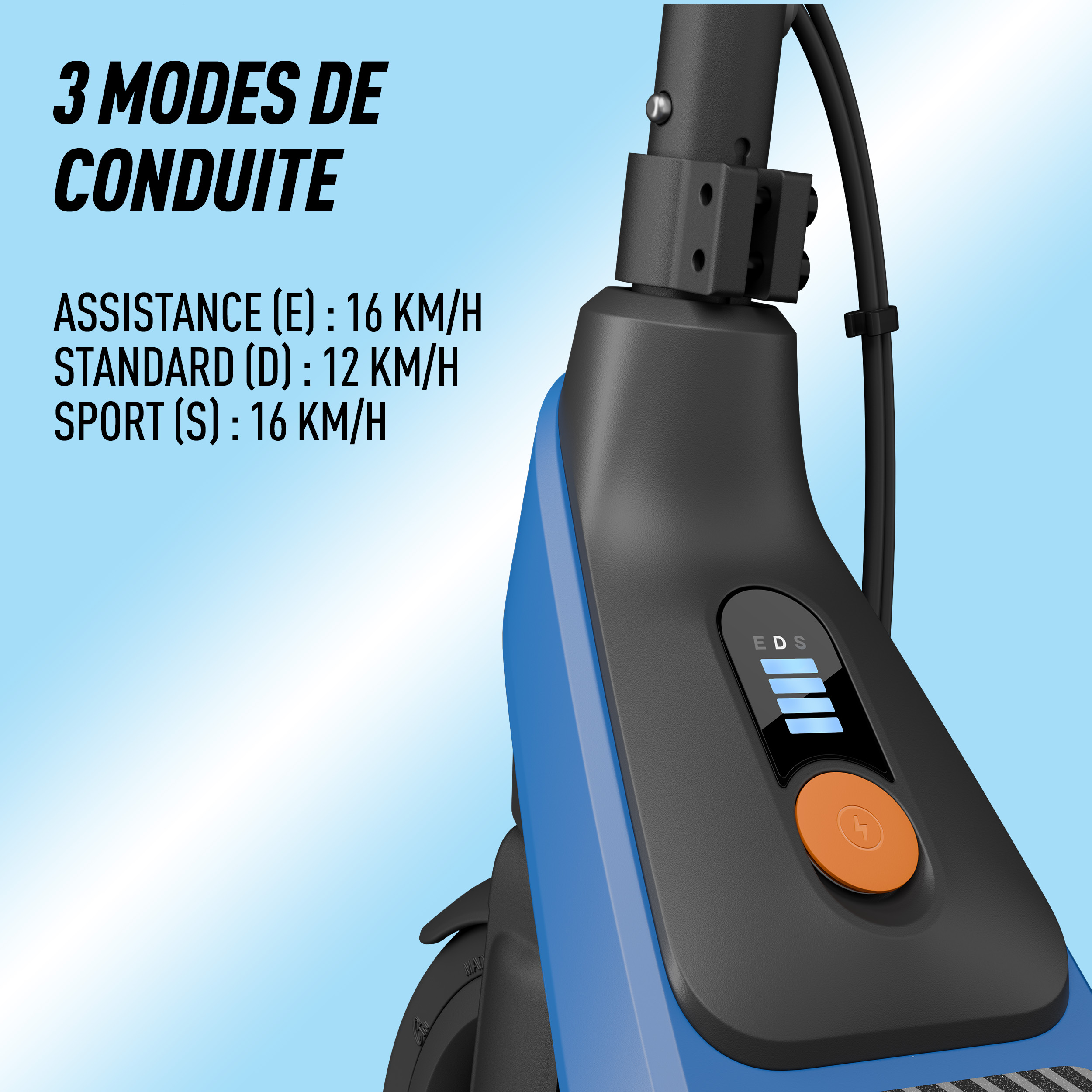Voir la diapositive 5 : NINEBOT Trottinette électrique Segway C2 Lite - Bleu