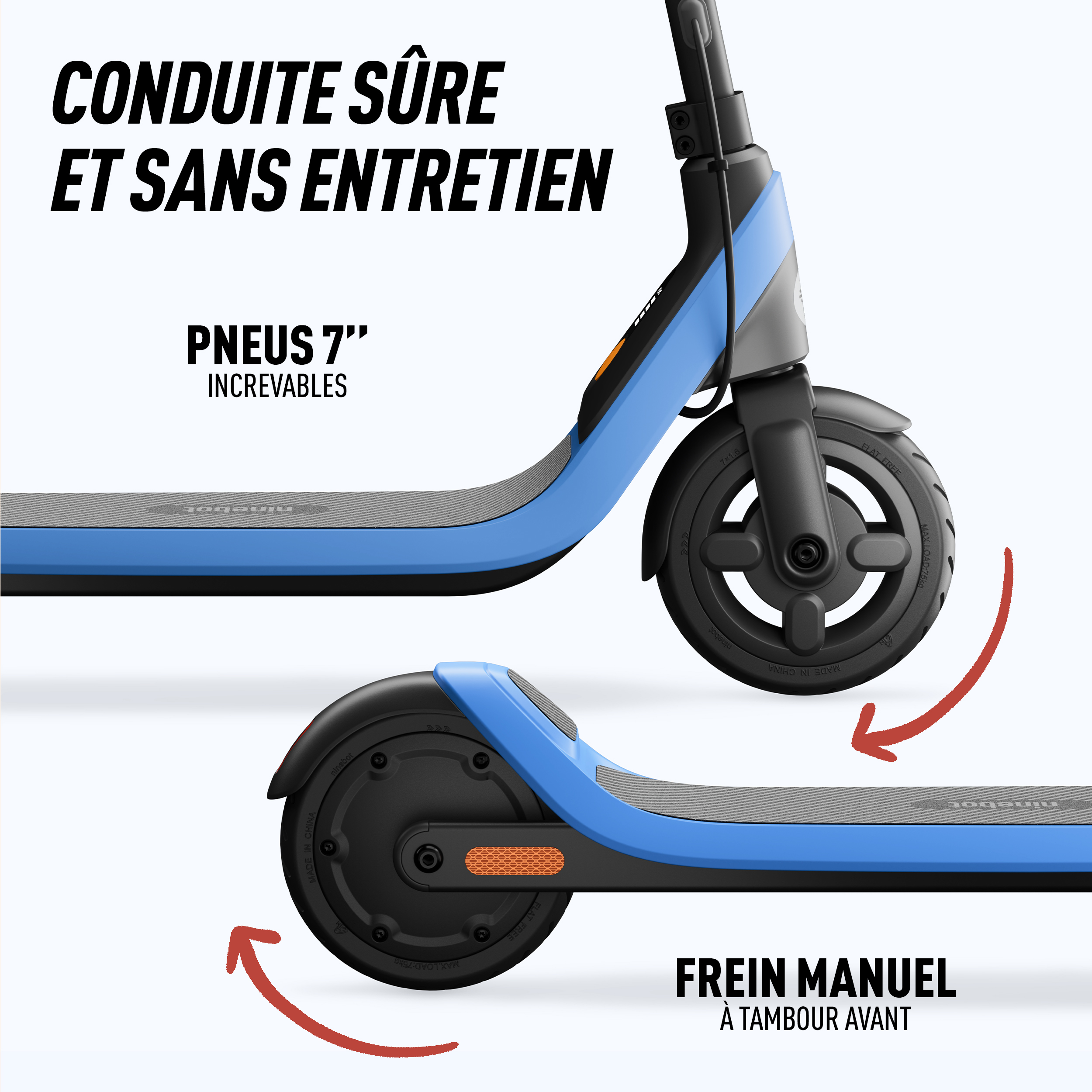 Voir la diapositive 6 : NINEBOT Trottinette électrique Segway C2 Lite - Bleu
