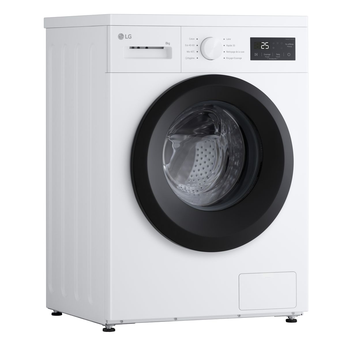 LG Lave linge hublot à induction F84N15WHS, 8 kg, 1400 T/min, A