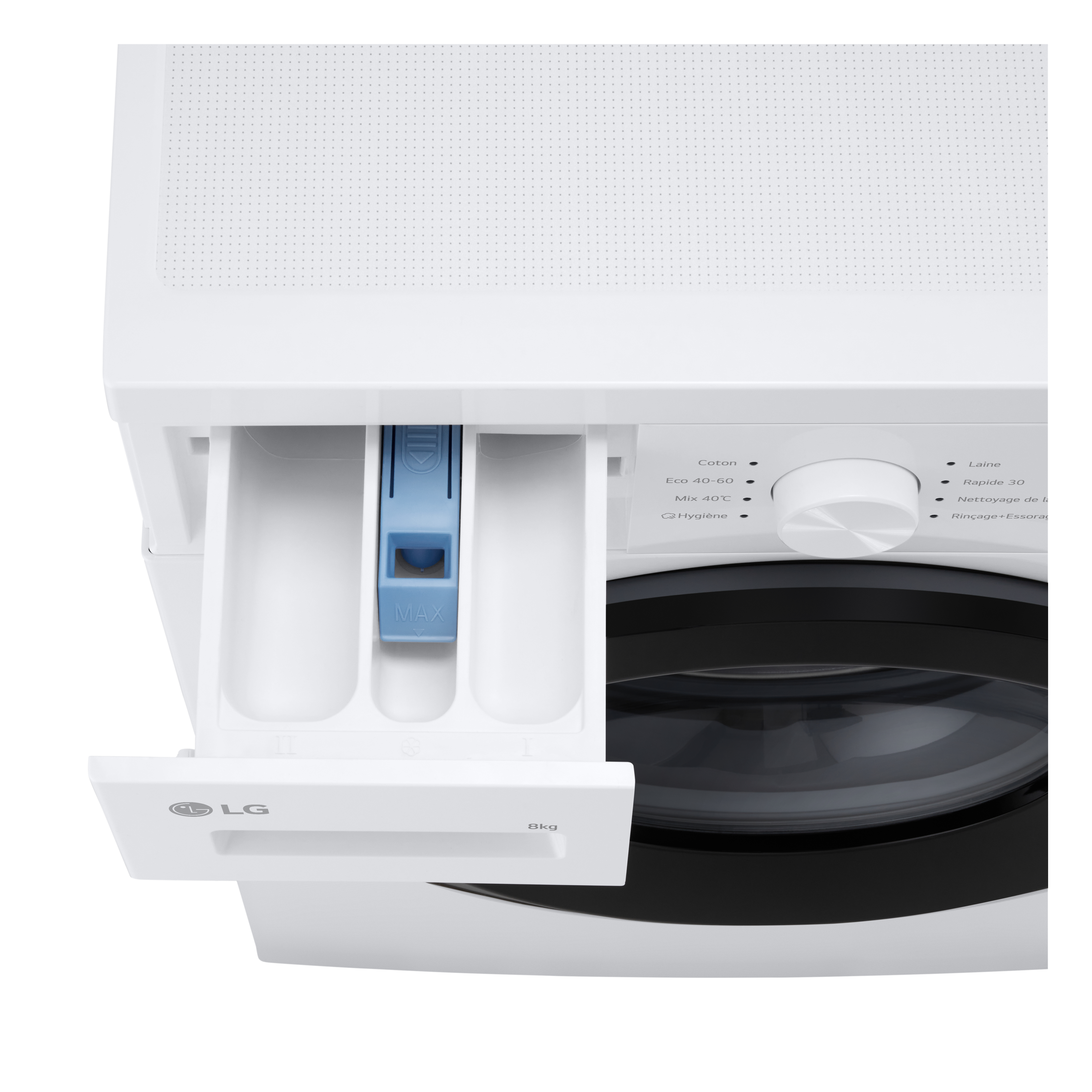 Voir la diapositive 7 : LG Lave linge hublot à induction F84N15WHS, 8 kg, 1400 T/min, A