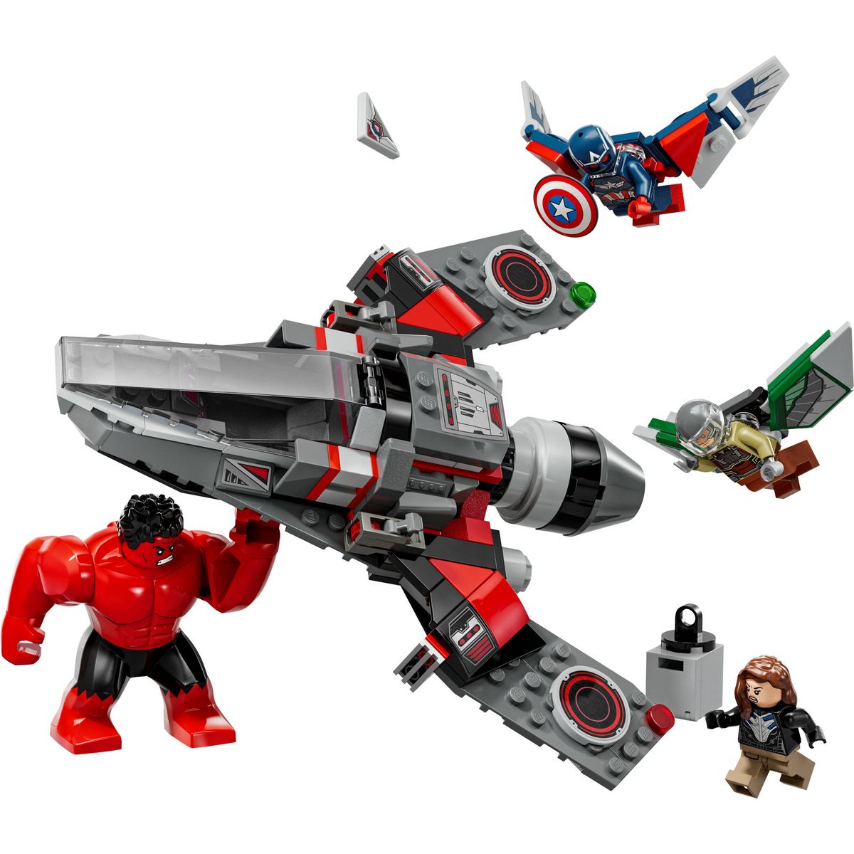 LEGO Disney Marvel 76292 - Bataille de Captain America et Hulk rouge