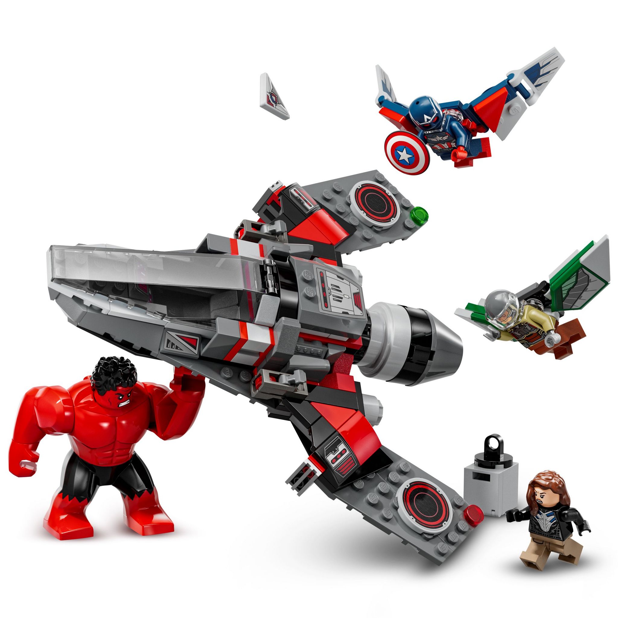 Voir la diapositive 3 : LEGO Disney Marvel 76292 - Bataille de Captain America et Hulk rouge