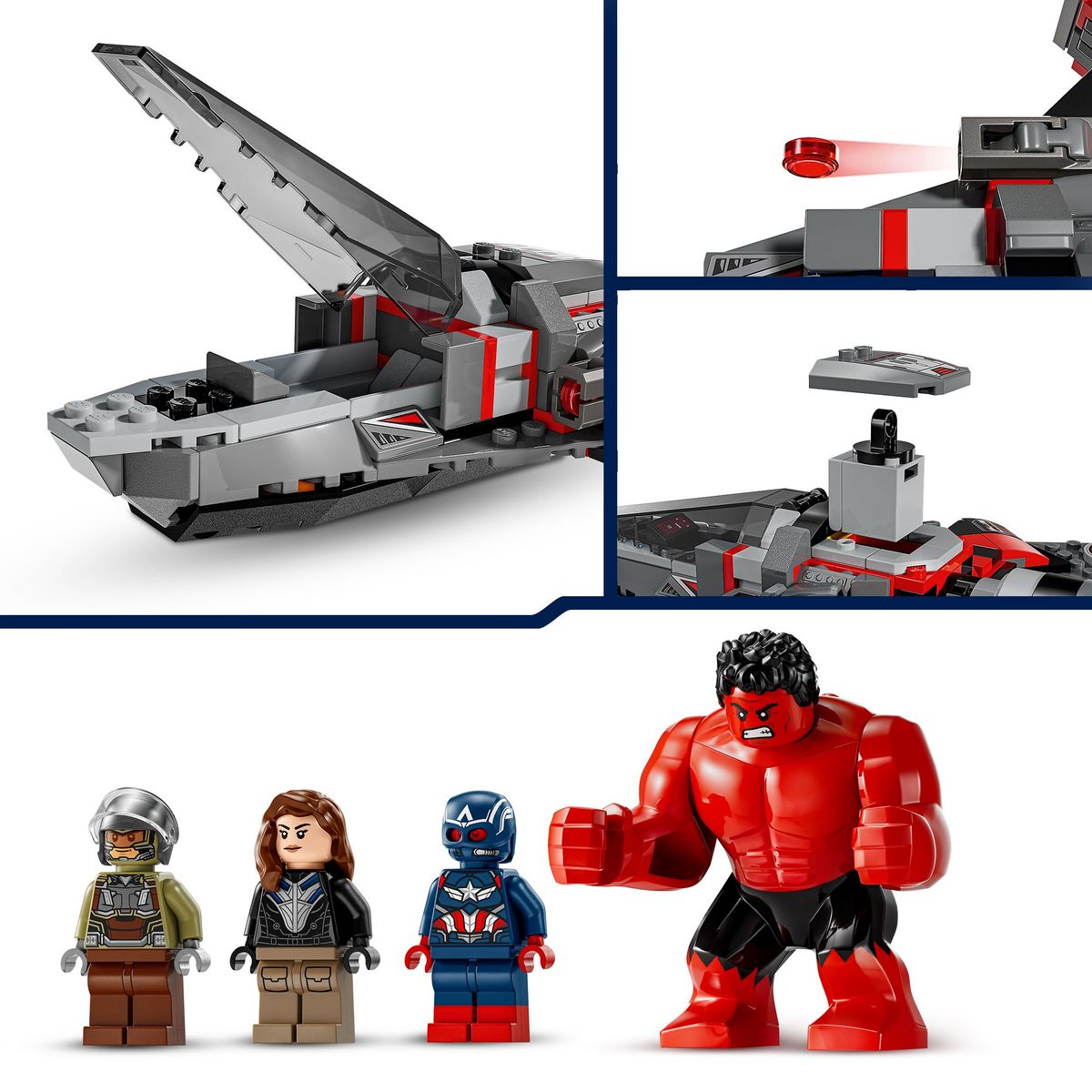 LEGO Disney Marvel 76292 - Bataille de Captain America et Hulk rouge