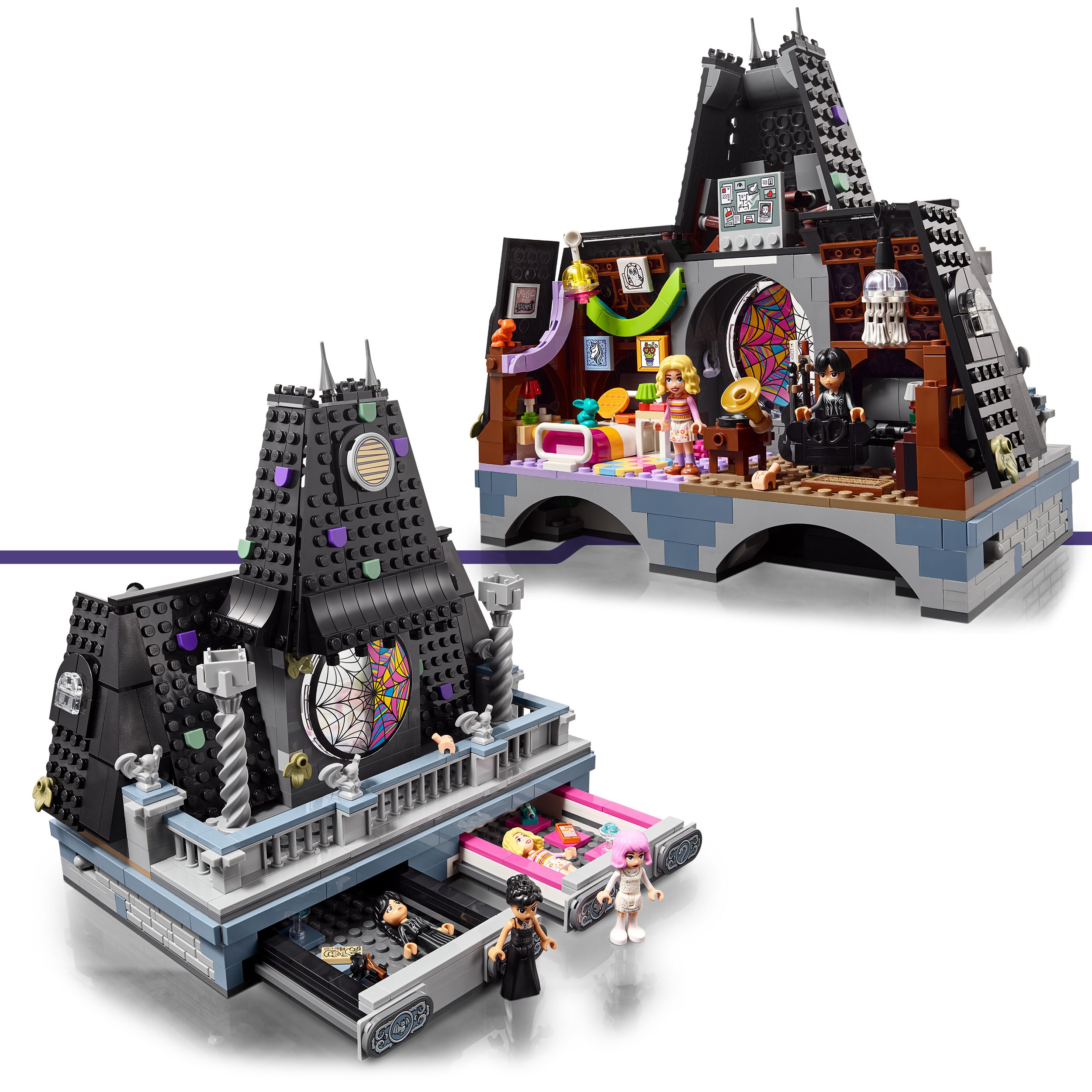 Voir la diapositive 3 : LEGO Wednesday 76781 - La chambre de Mercredi et Enid
