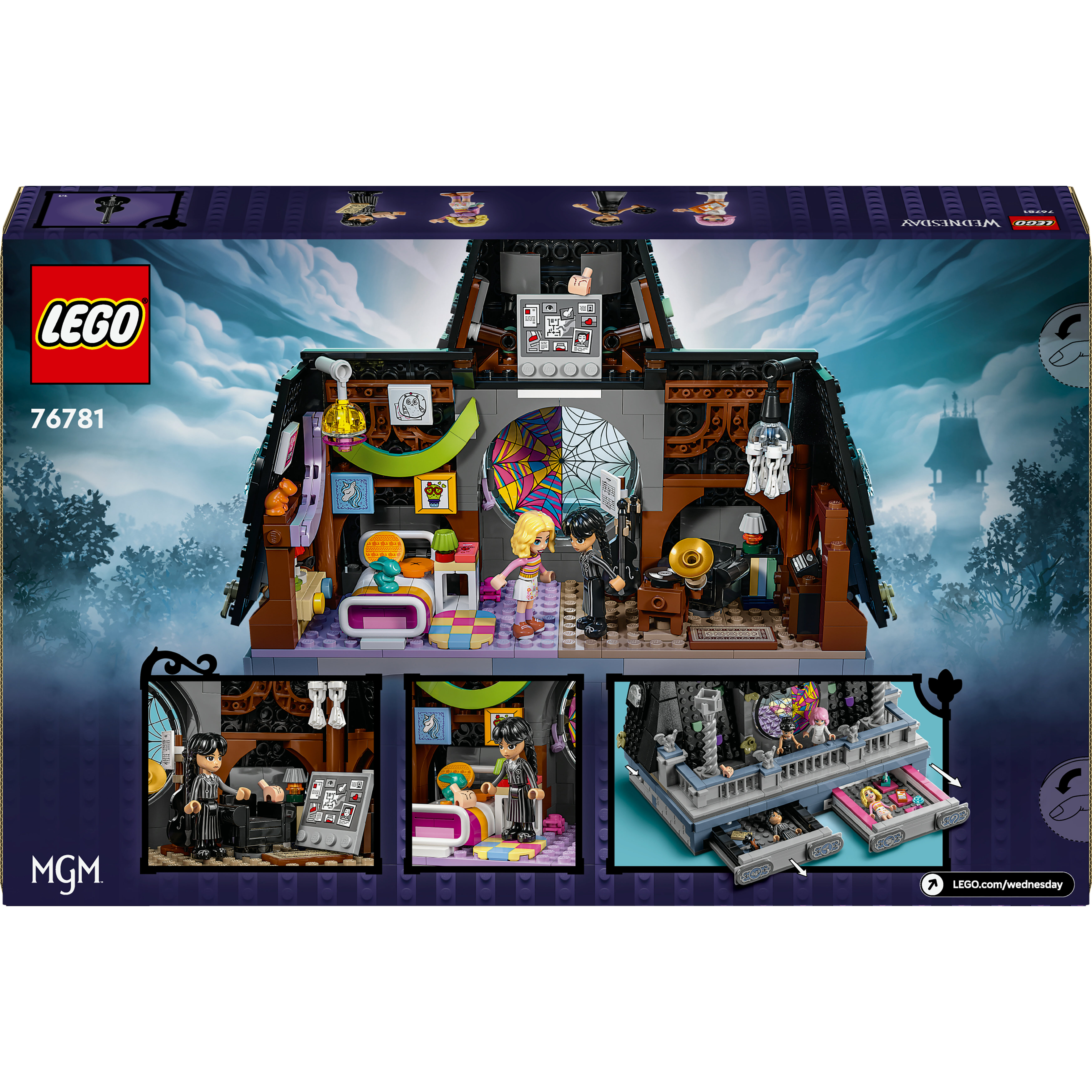 Voir la diapositive 7 : LEGO Wednesday 76781 - La chambre de Mercredi et Enid