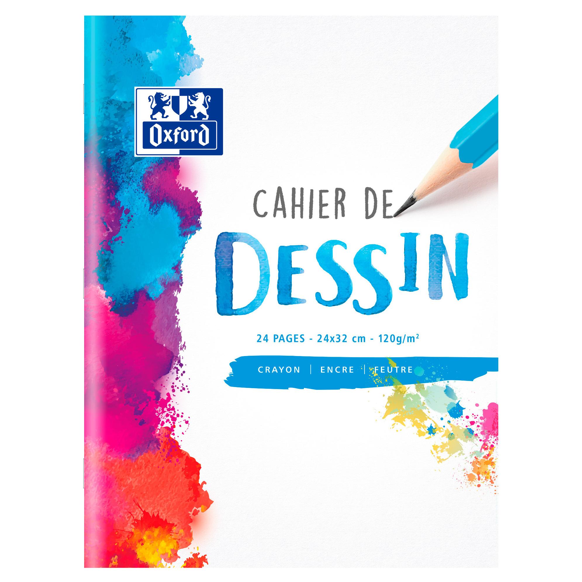 HAMELIN Cahier de dessin Oxford 24x32cm 24 pages Blanc 120g