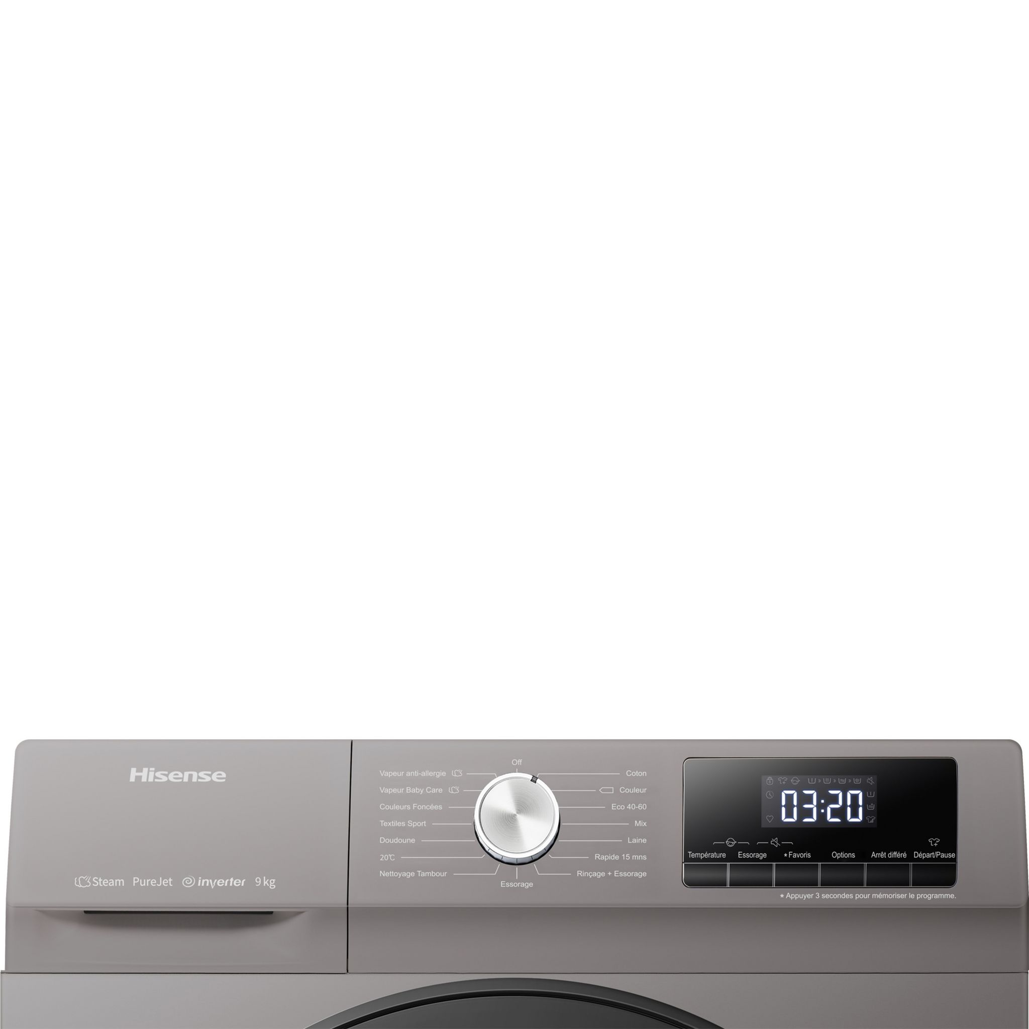 Voir la diapositive 5 : HISENSE Lave linge hublot à induction WFQA9014EVJMT, 9 kg, 1400/min, A