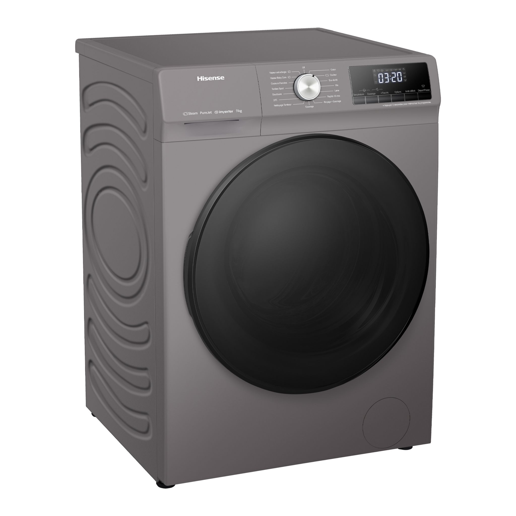 Voir la diapositive 6 : HISENSE Lave linge hublot à induction WFQA9014EVJMT, 9 kg, 1400/min, A