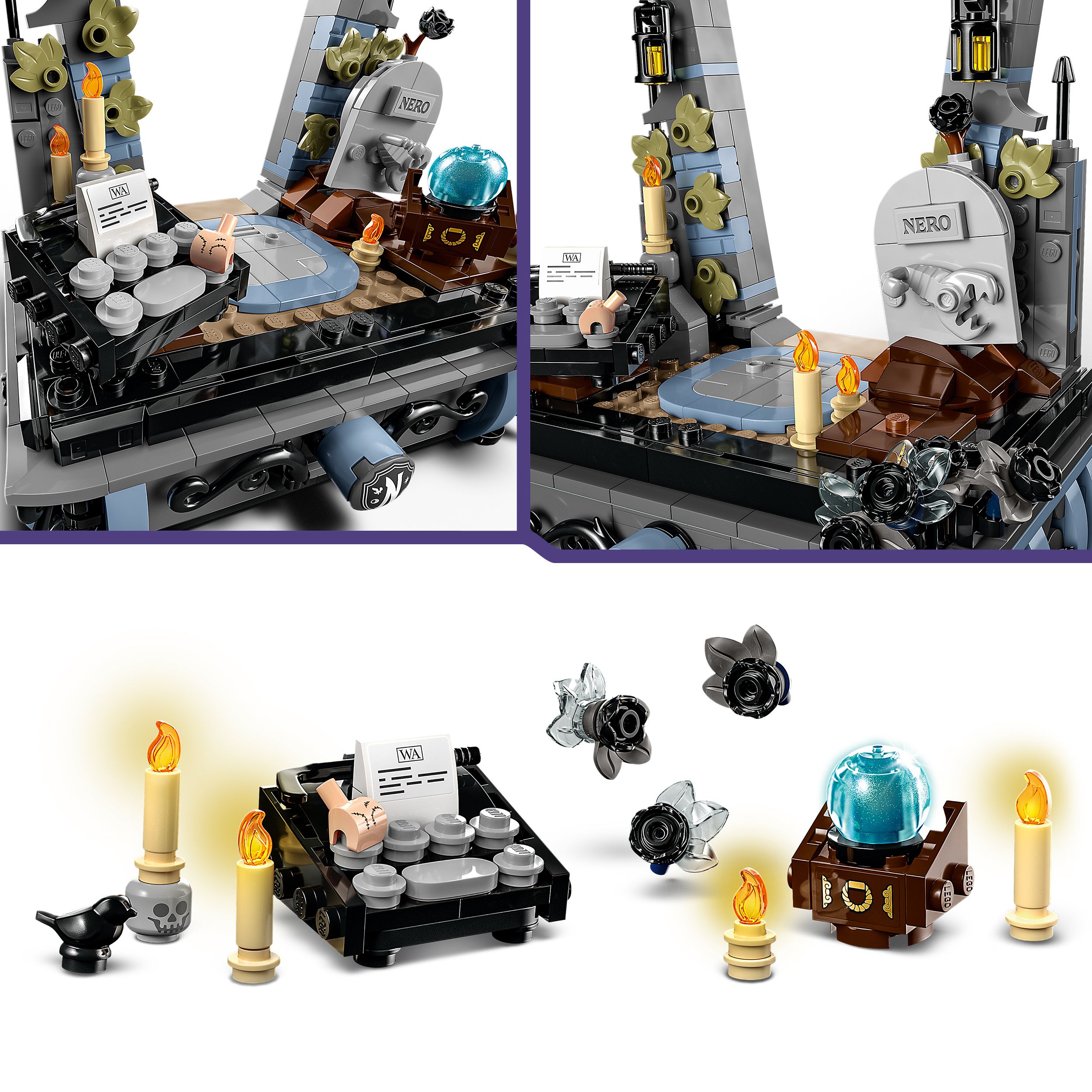 Voir la diapositive 5 : LEGO Wednesday 76780 - Figurine Famille Adams