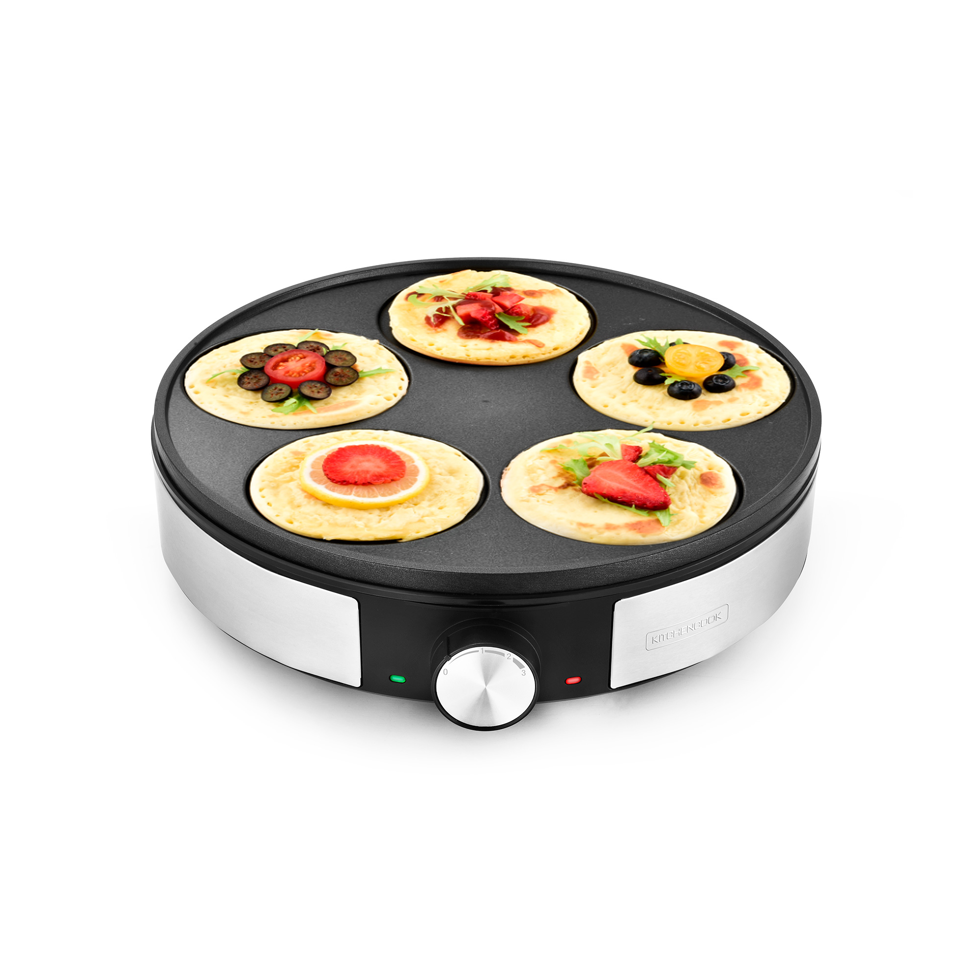 Voir la diapositive 12 : KITCHENCOOK Crêpière électrique MINICREPE NX - Silver