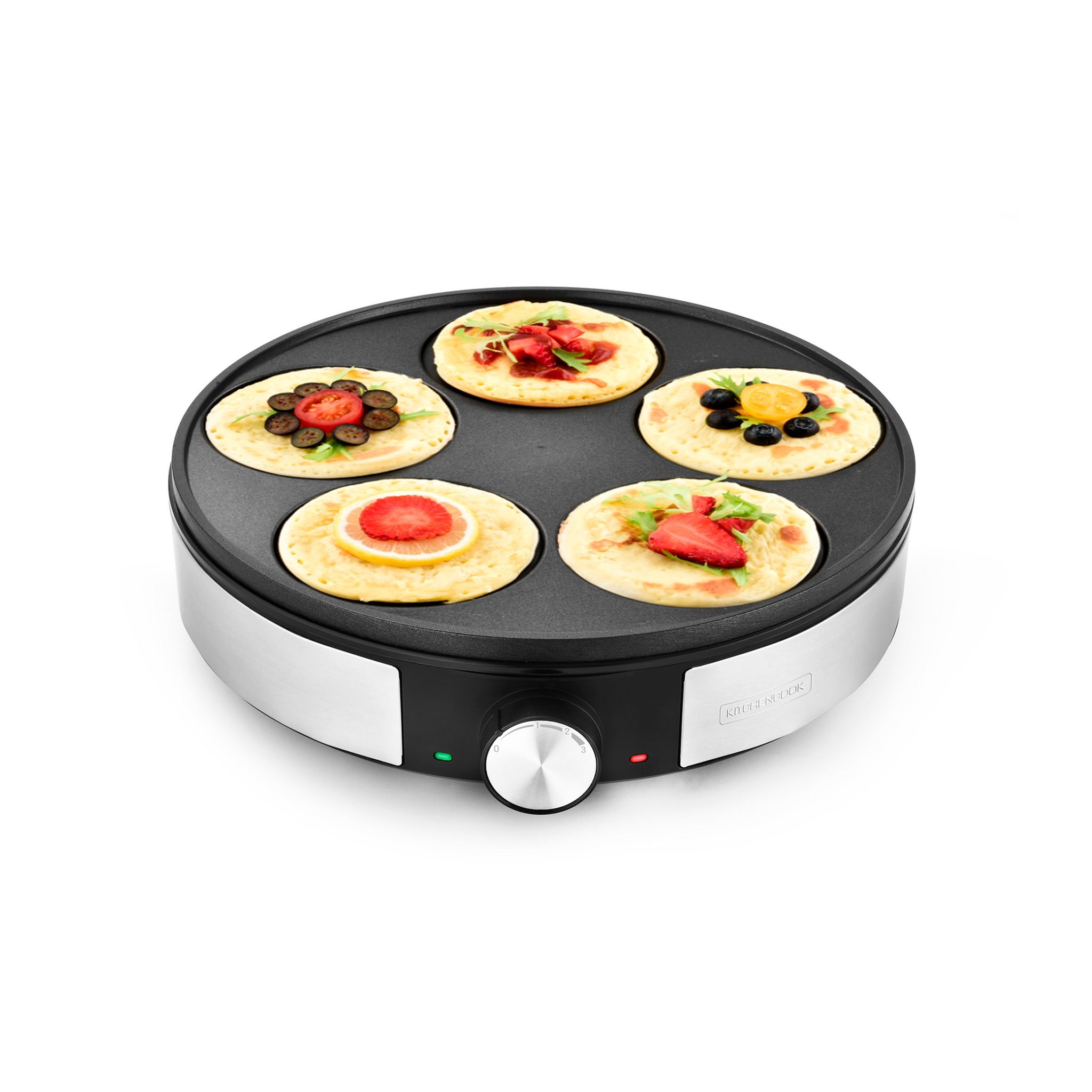 Voir la diapositive 12 : KITCHENCOOK Crêpière électrique MINICREPE NX - Silver