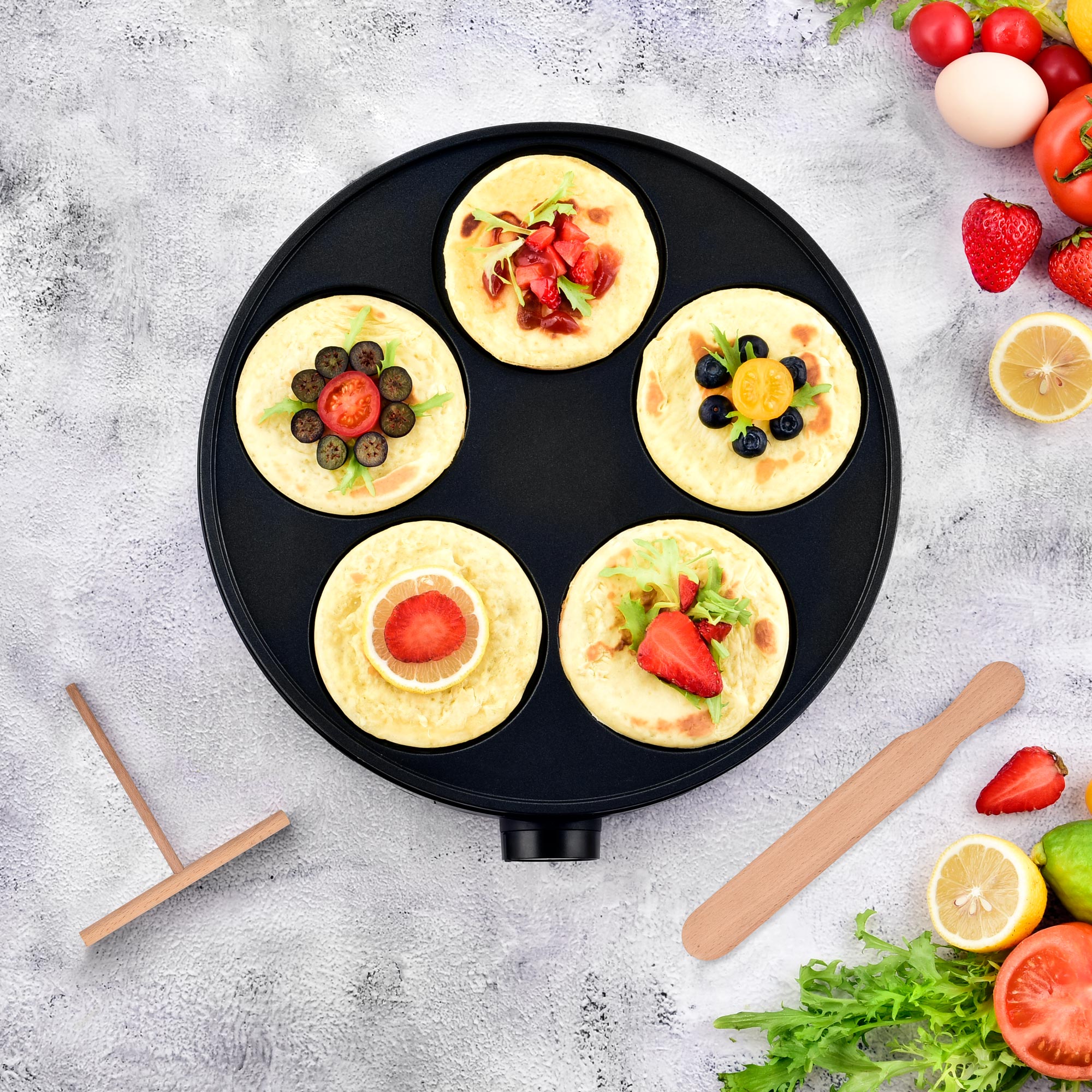 Voir la diapositive 11 : KITCHENCOOK Crêpière électrique MINICREPE NX - Silver
