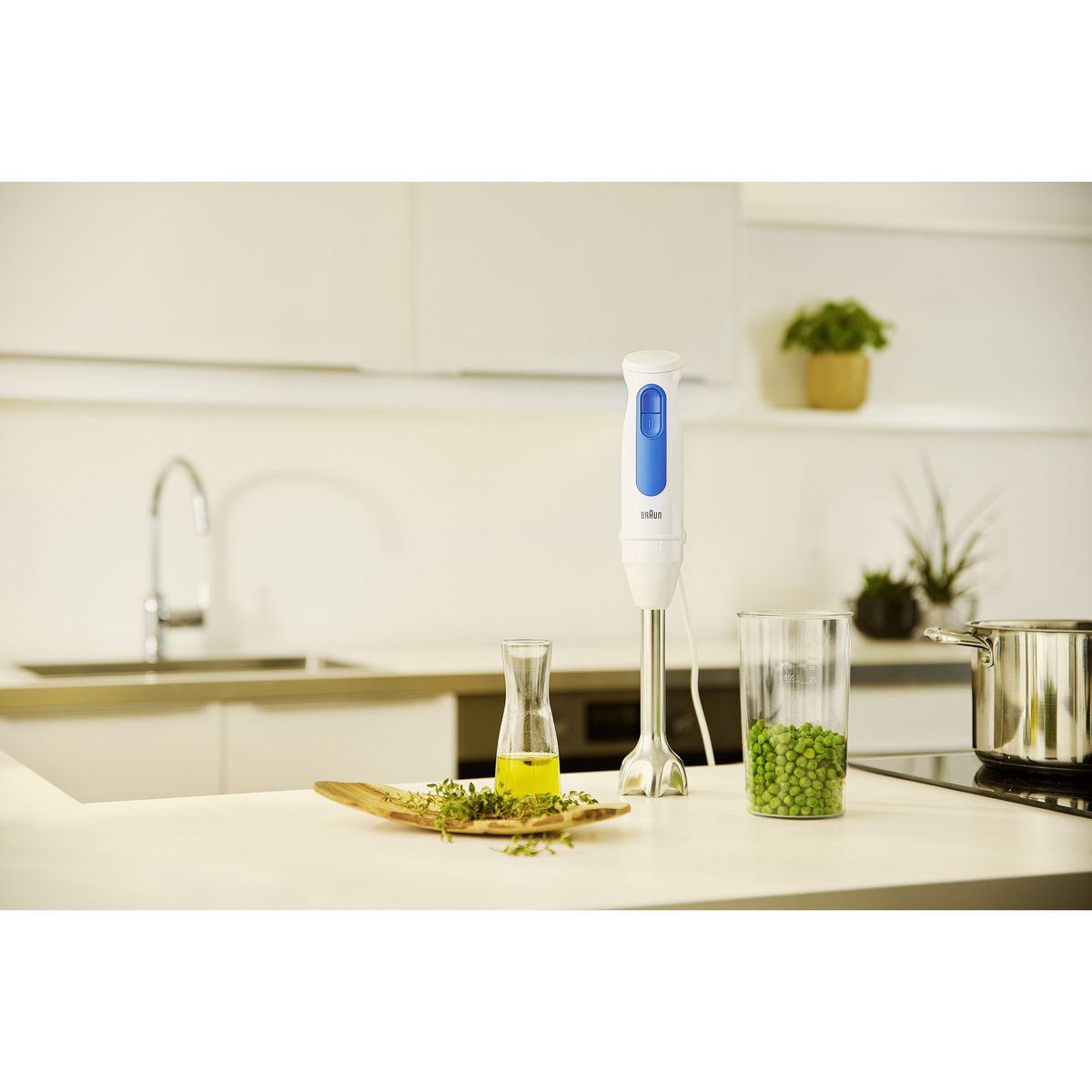 BRAUN Mixeur plongeant MQ30202MWH - Blanc