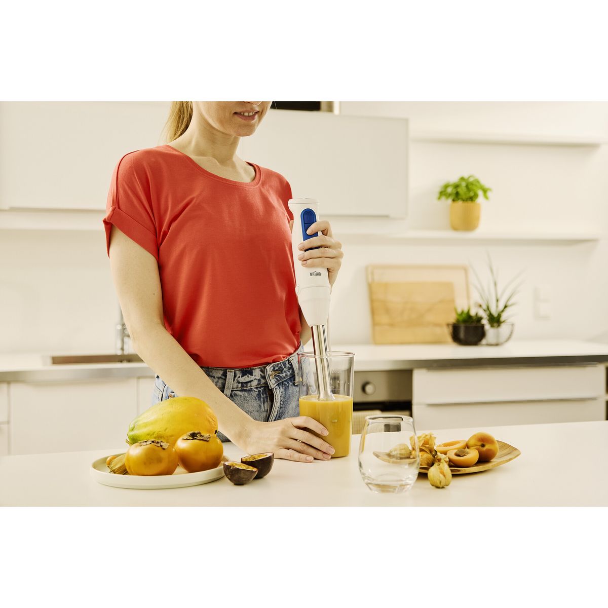 BRAUN Mixeur plongeant MQ30202MWH - Blanc