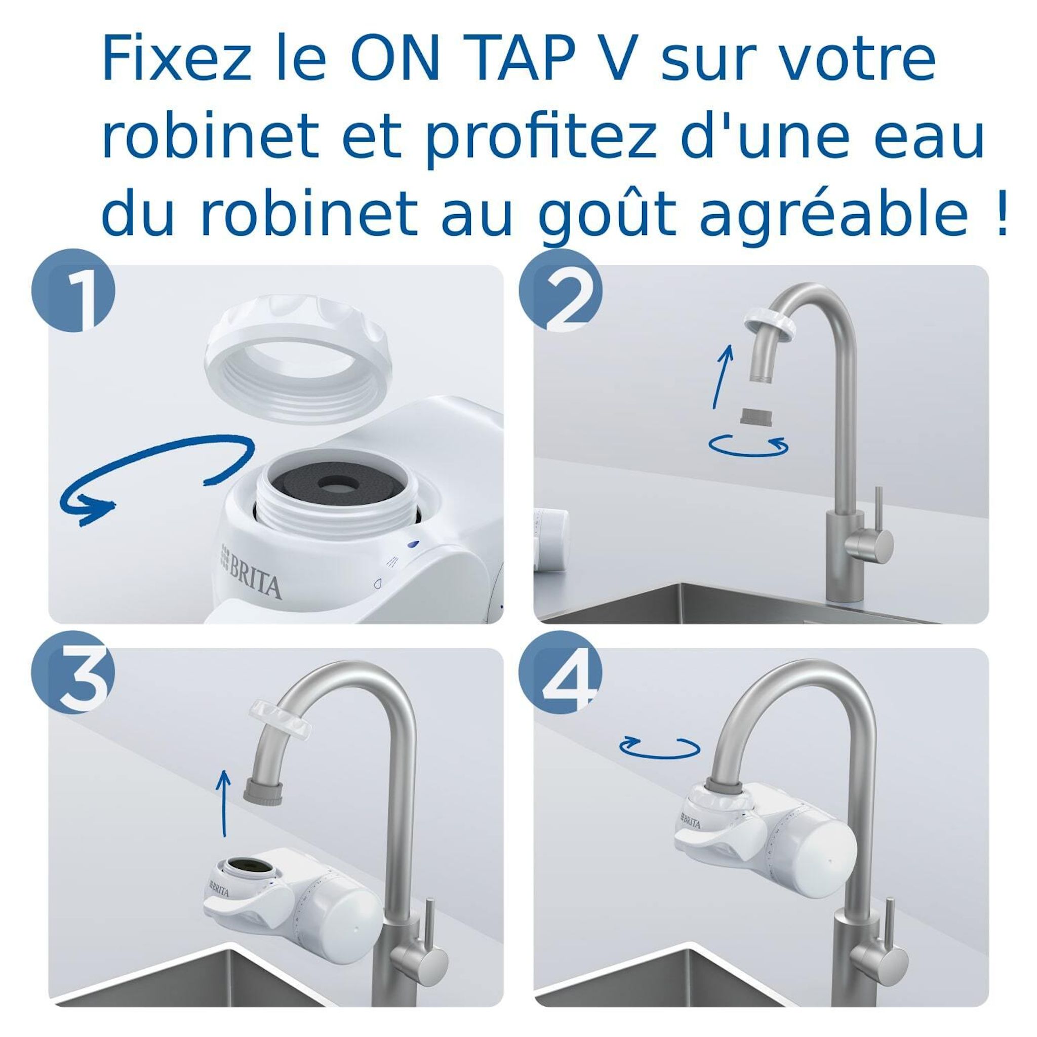 Voir la diapositive 3 : BRITA Filtre à eau On Tap V