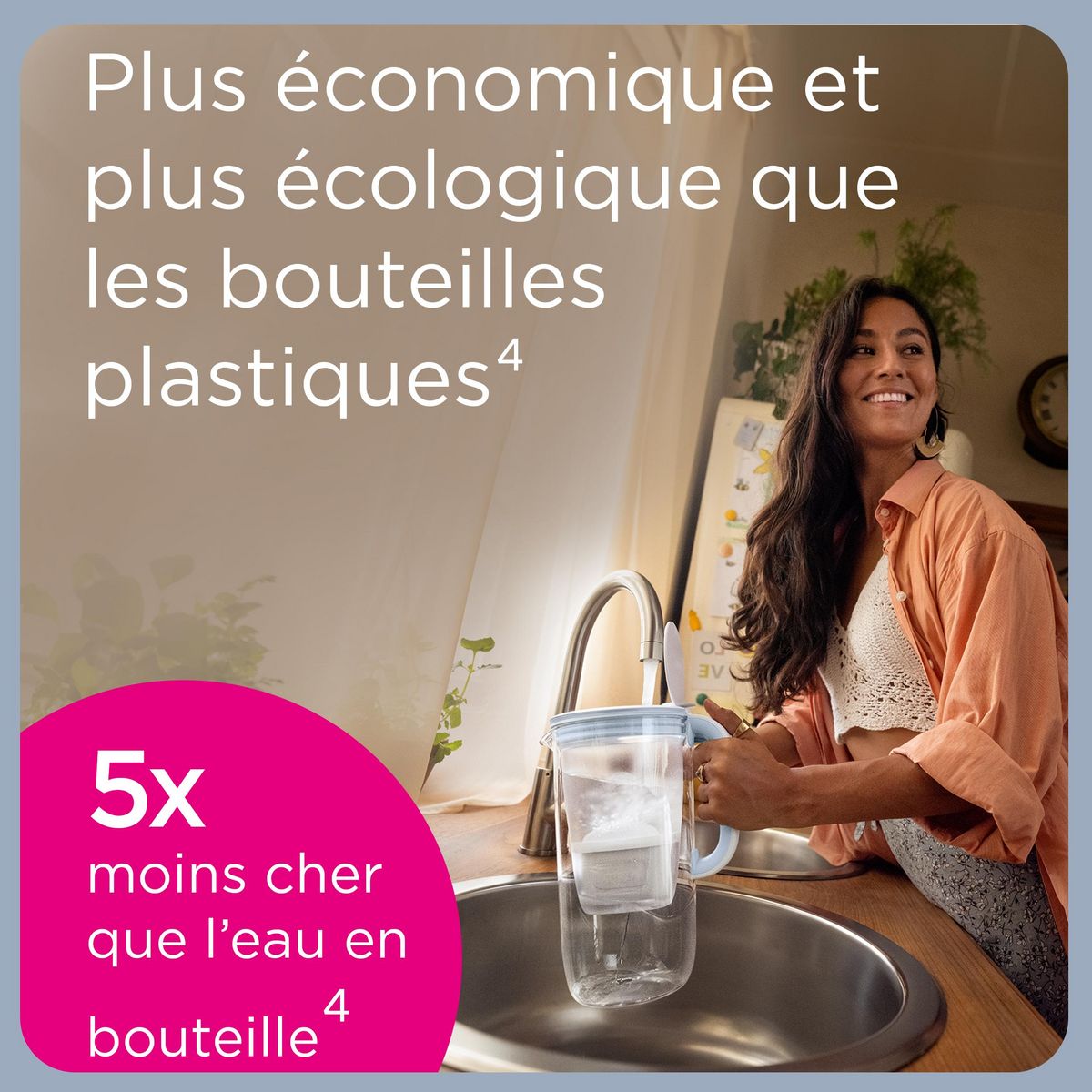 BRITA Carafe filtrante Aluna Calendar 2 mois MAXTRA PRO blanche