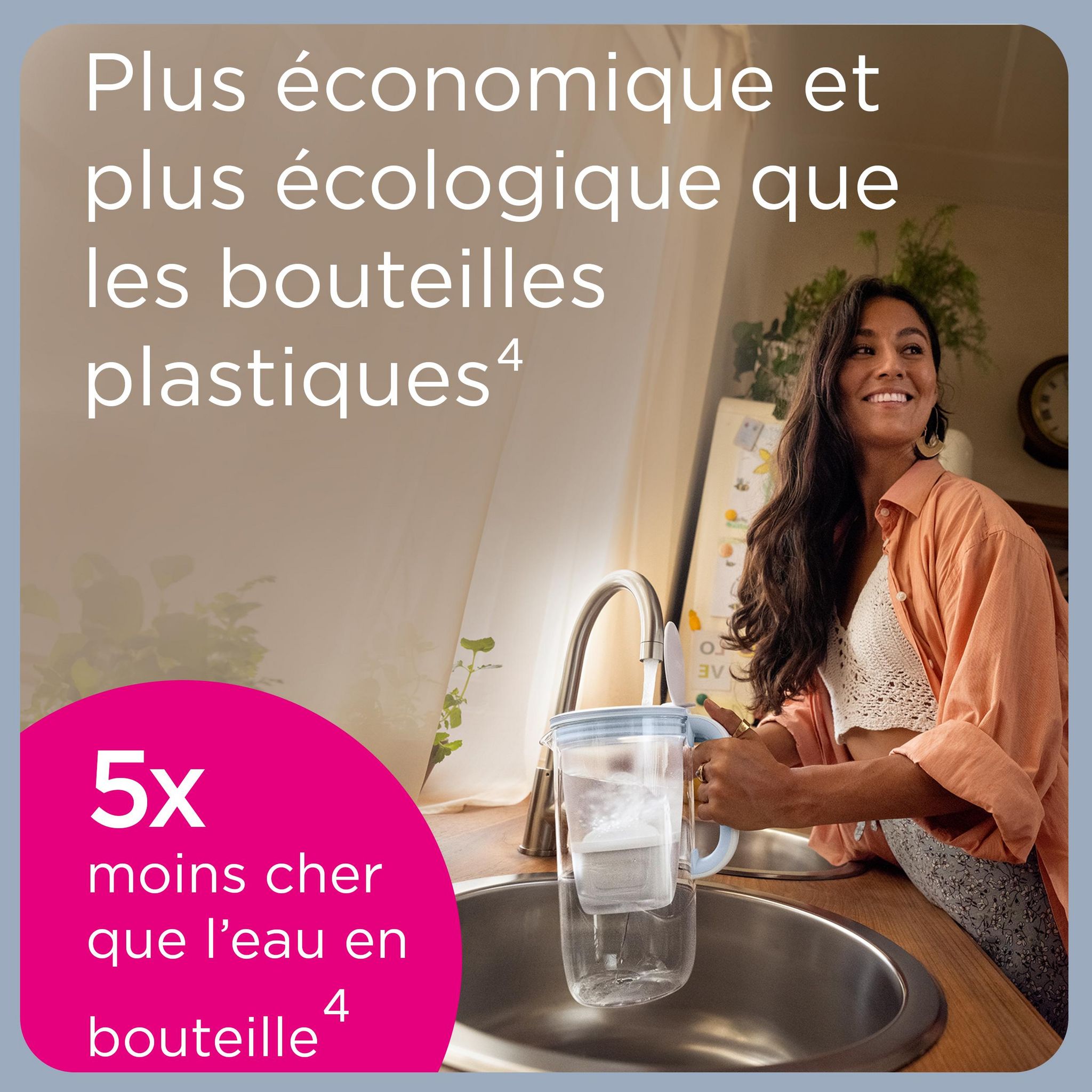 Voir la diapositive 3 : BRITA Carafe filtrante Aluna Calendar 2 mois MAXTRA PRO blanche