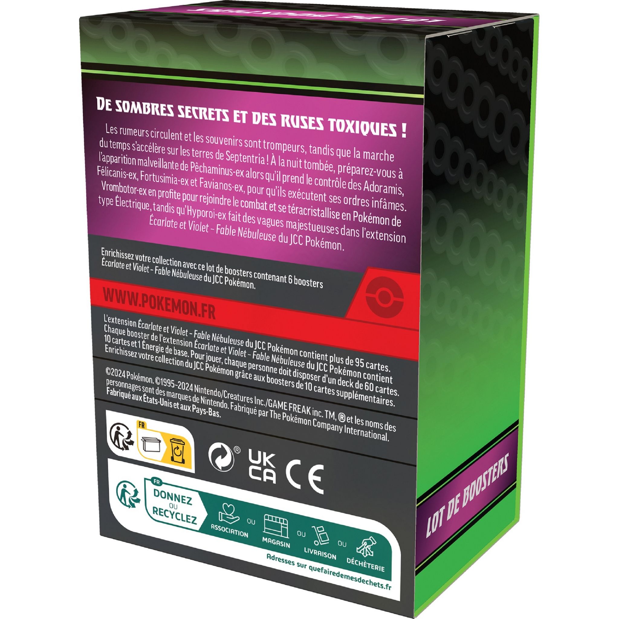 Voir la diapositive 3 : POKEMON Coffret Bundle Booster EV06.5 Fable Nébuleuse Pokémon