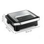 Voir la diapositive 3 : TEFAL Appareil à panini et gril GC271D10 - Inox