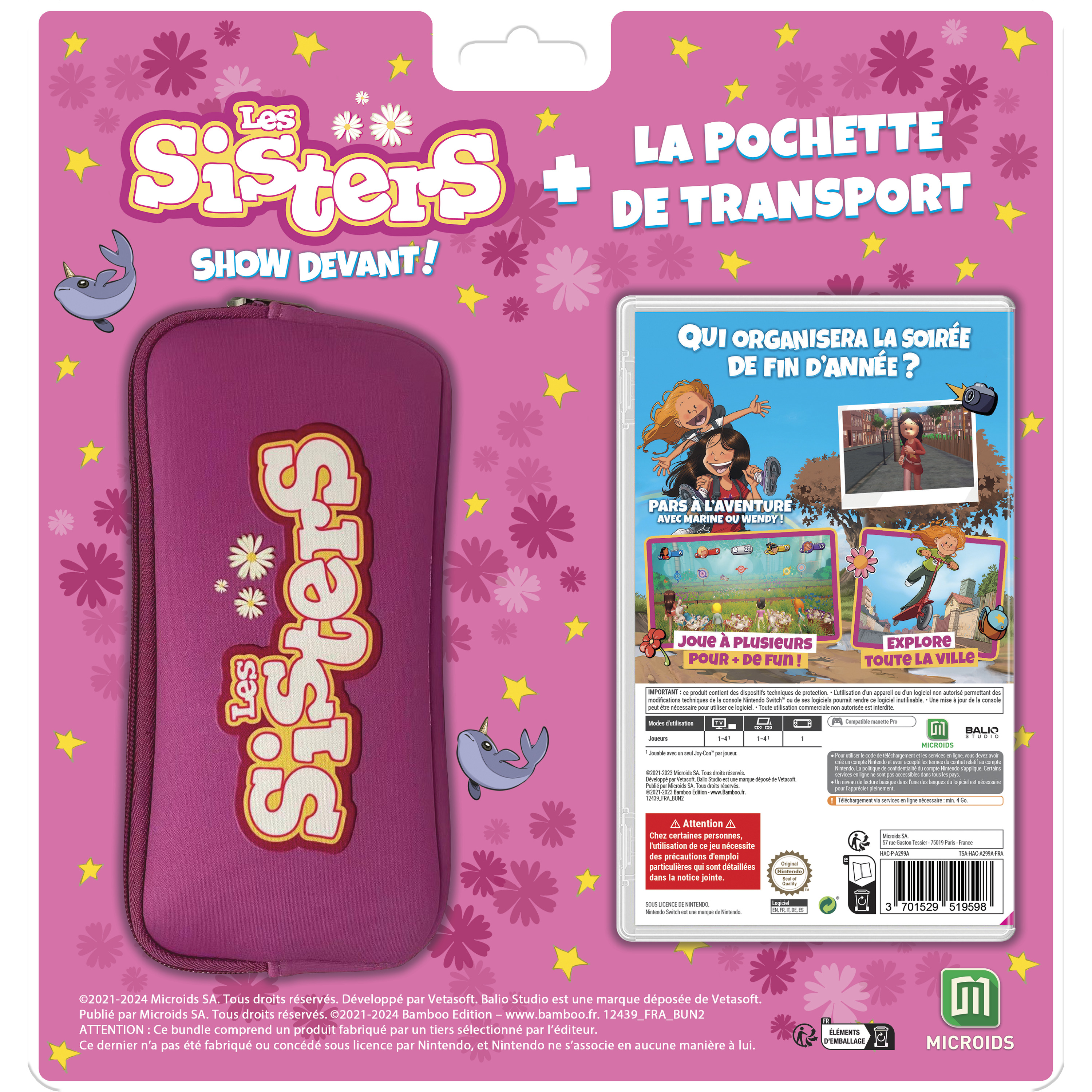 Voir la diapositive 2 : Les Sisters - Show Devant ! + La Pochette De Transport Nintendo Switch