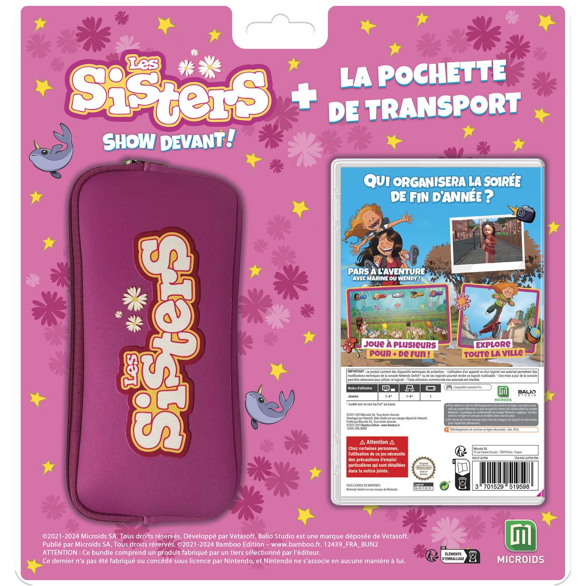 Les Sisters - Show Devant ! + La Pochette De Transport Nintendo Switch