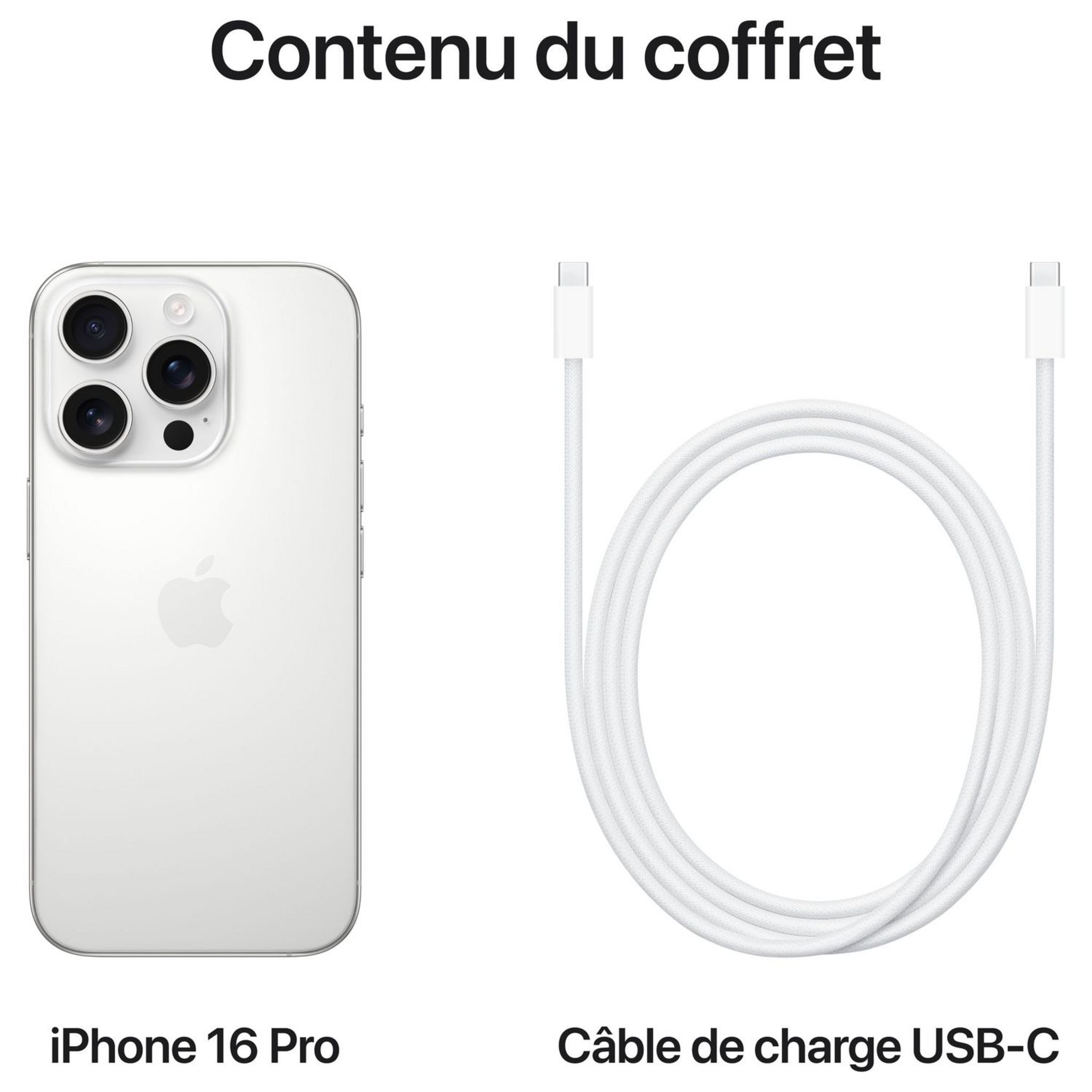Voir la diapositive 9 : APPLE iPhone 16 Pro Max 512Go - Titane Blanc