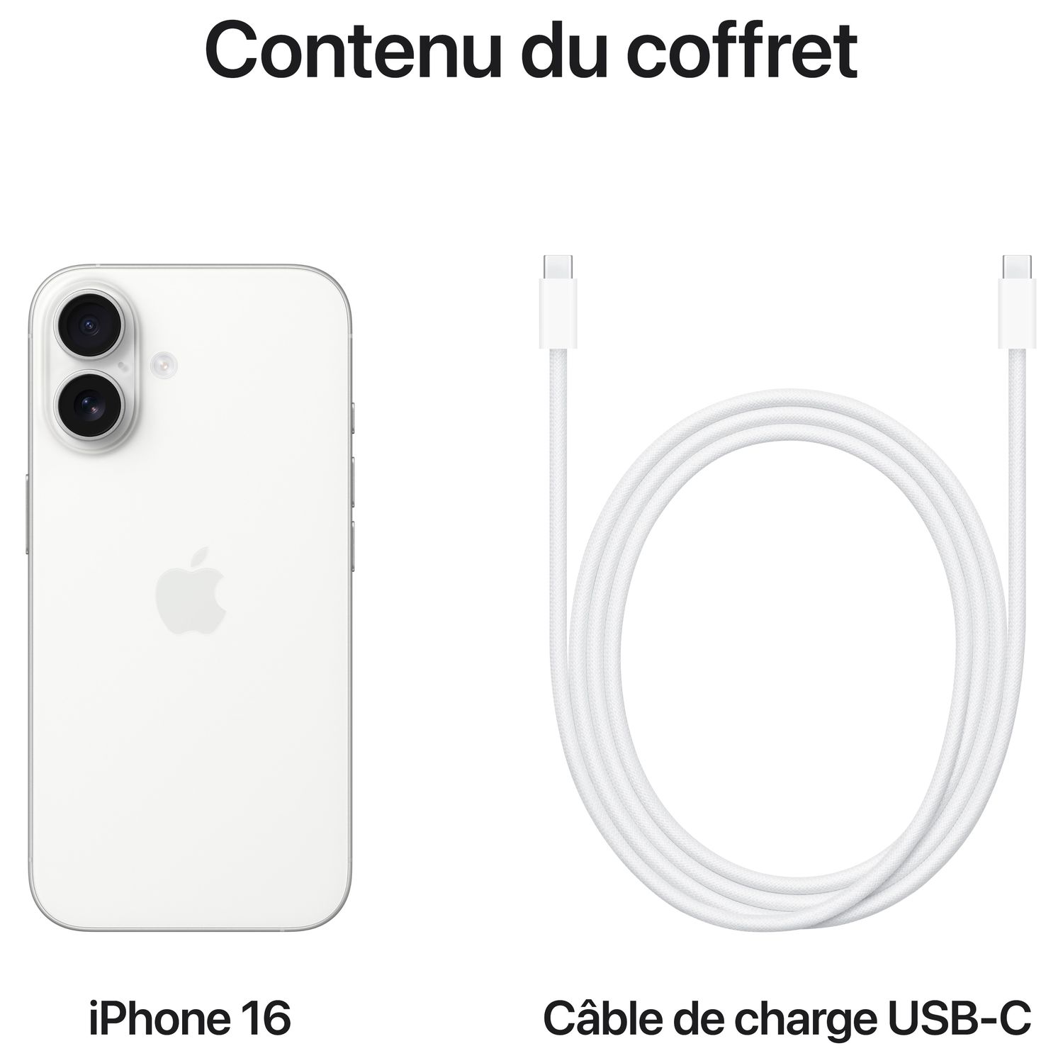 Voir la diapositive 9 : APPLE iPhone 16 Plus 128Go - Blanc