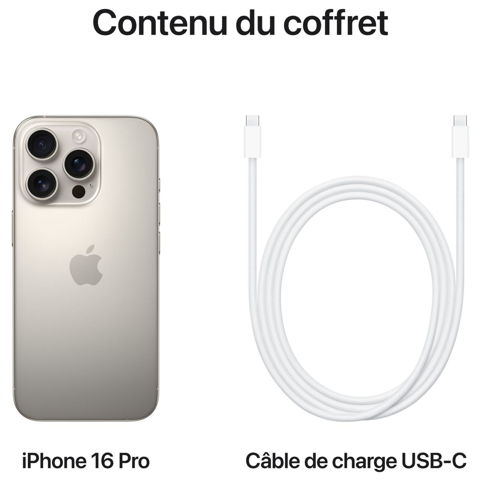 Voir la diapositive 8 : APPLE iPhone 16 Pro 256Go - Titane Naturel