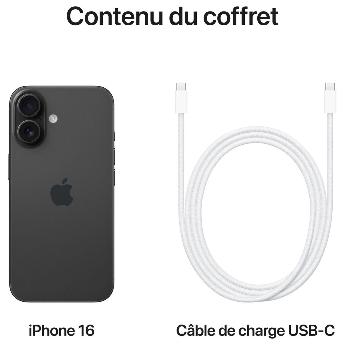 APPLE iPhone 16 Plus 128Go - Noir