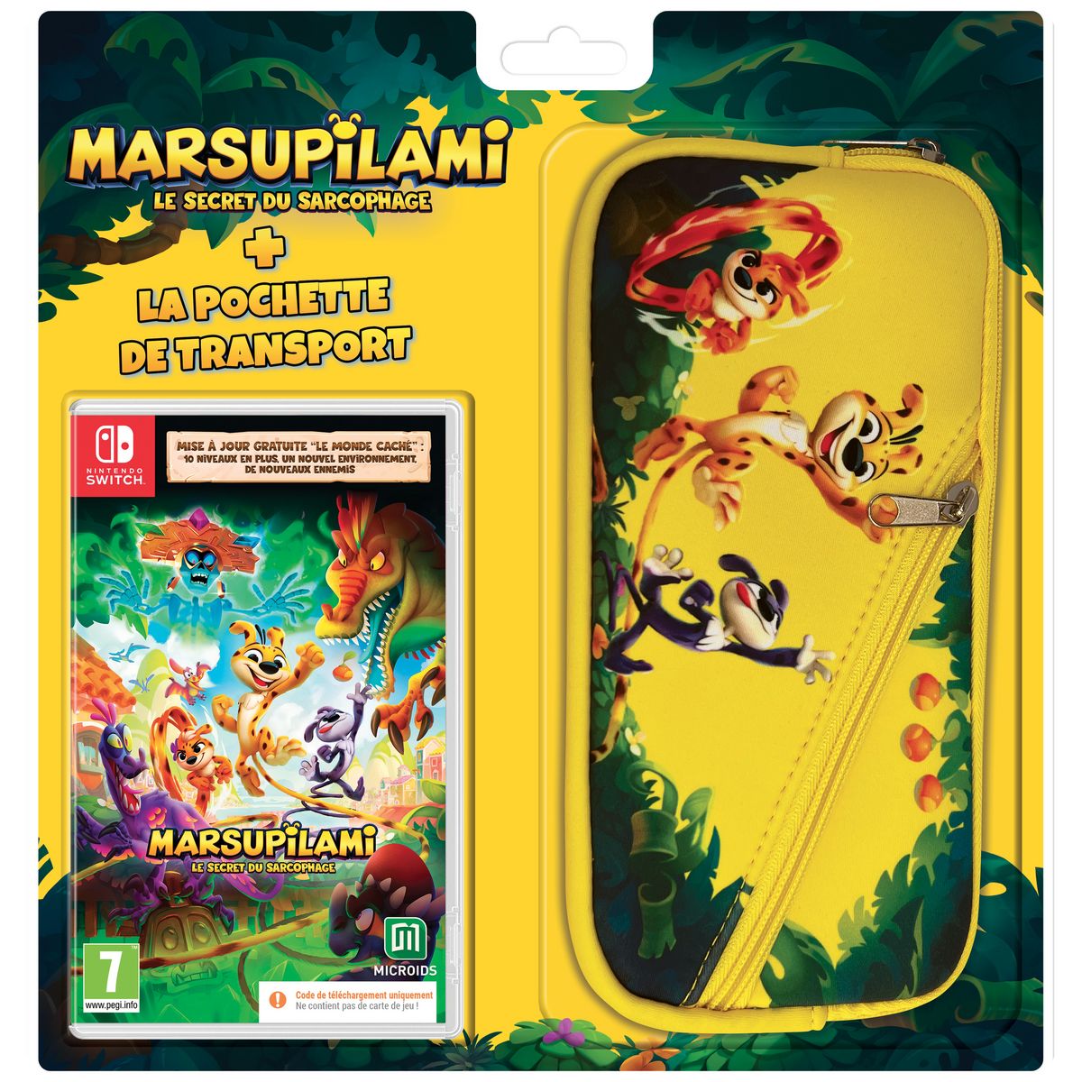 Marsupilami : Le Secret du Sarcophage + La Pochette De Transport Nintendo Switch