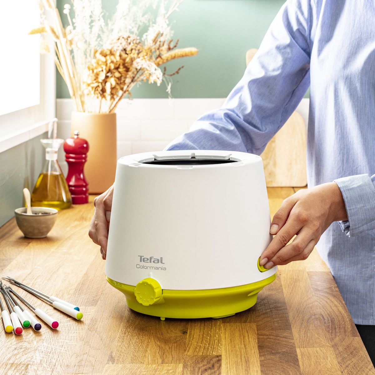 TEFAL Appareil à fondue EF260312 - Blanc