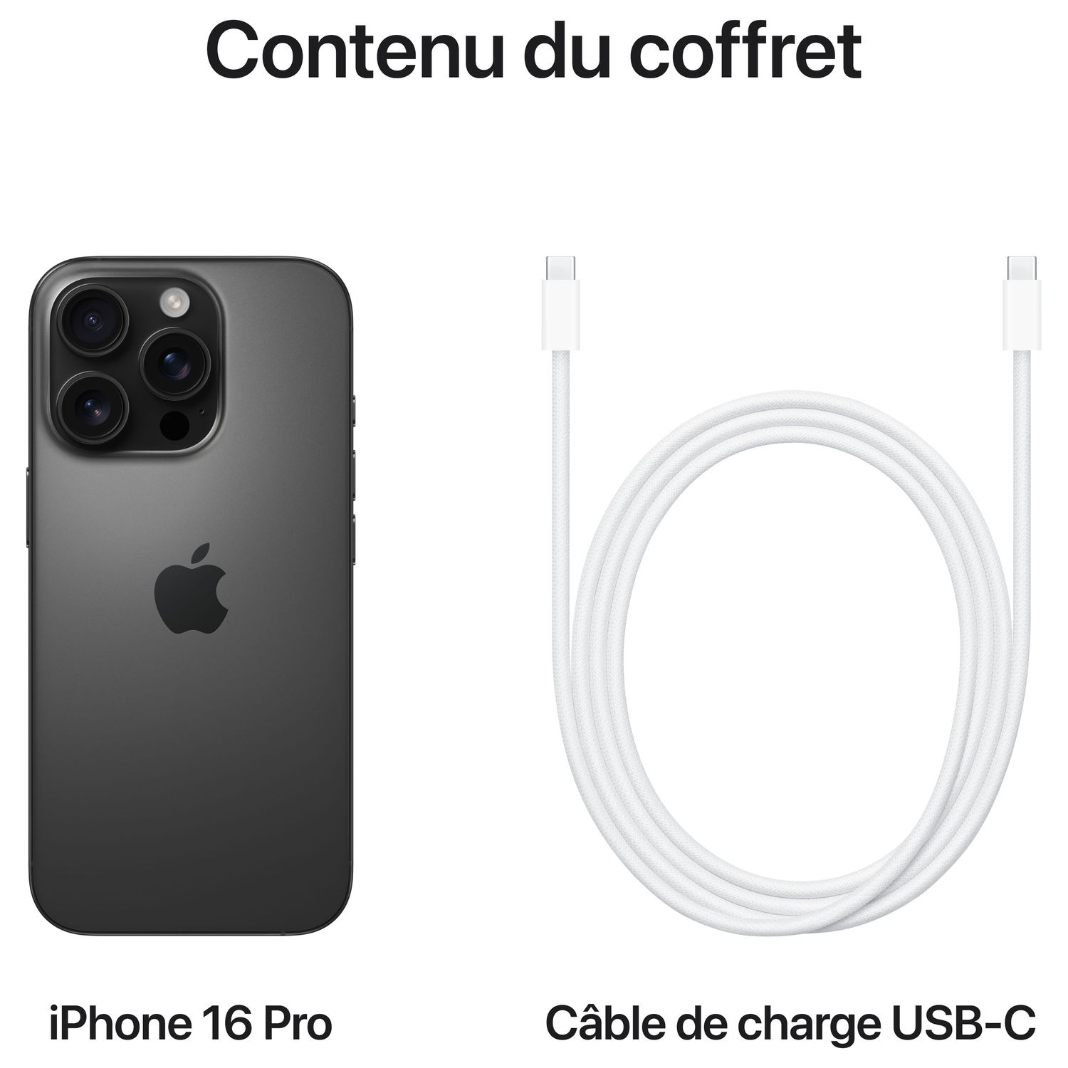 Voir la diapositive 9 : APPLE iPhone 16 Pro 512Go - Titane Noir
