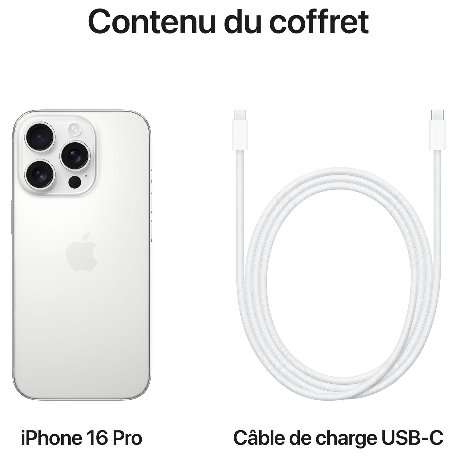 Voir la diapositive 9 : APPLE iPhone 16 Pro Max 1To- Titane Blanc