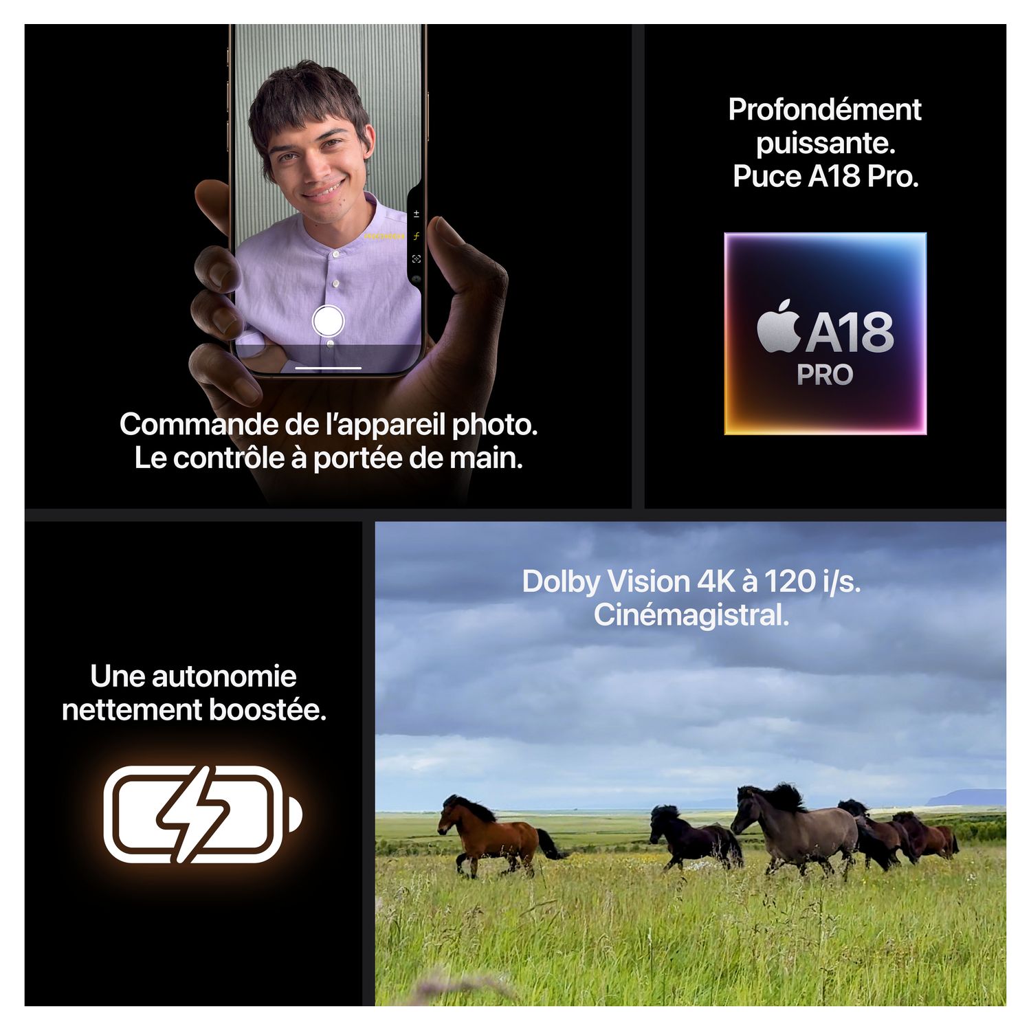 Voir la diapositive 8 : APPLE iPhone 16 Pro 1To - Titane Naturel