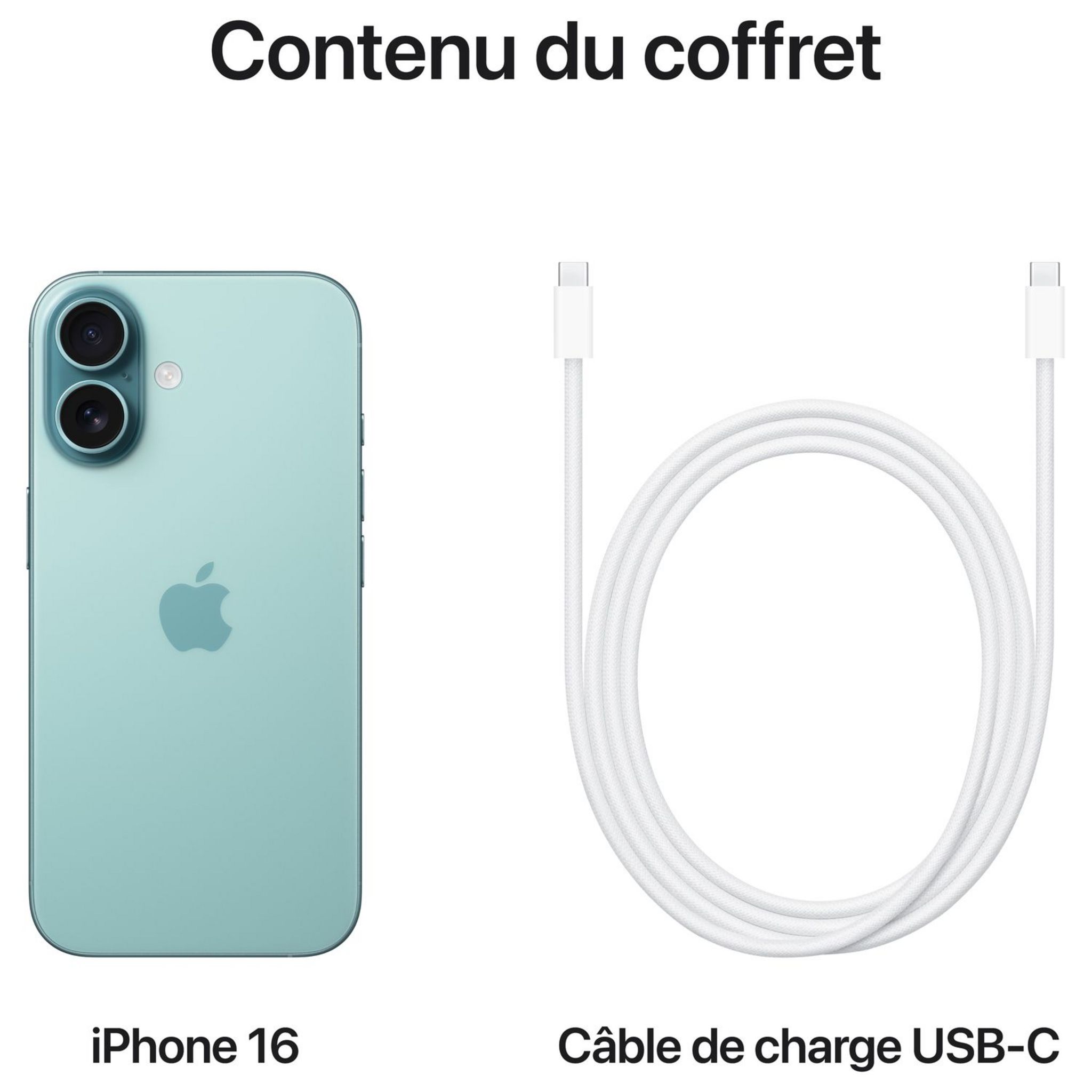 Voir la diapositive 9 : APPLE iPhone 16 256Go - Vert Sarcelle