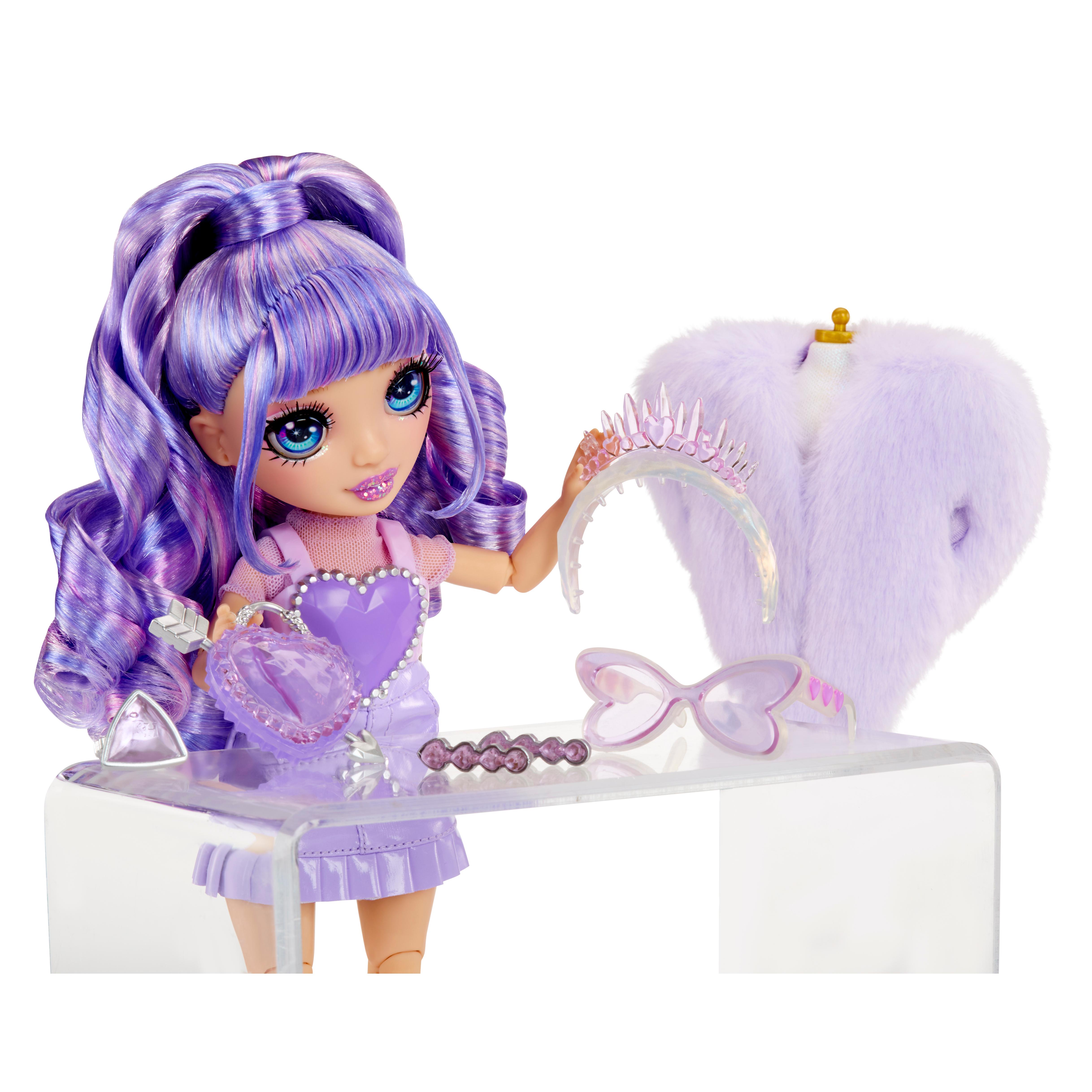 Voir la diapositive 3 : MGA Poupée Rainbow High Creative Crystal - Violet