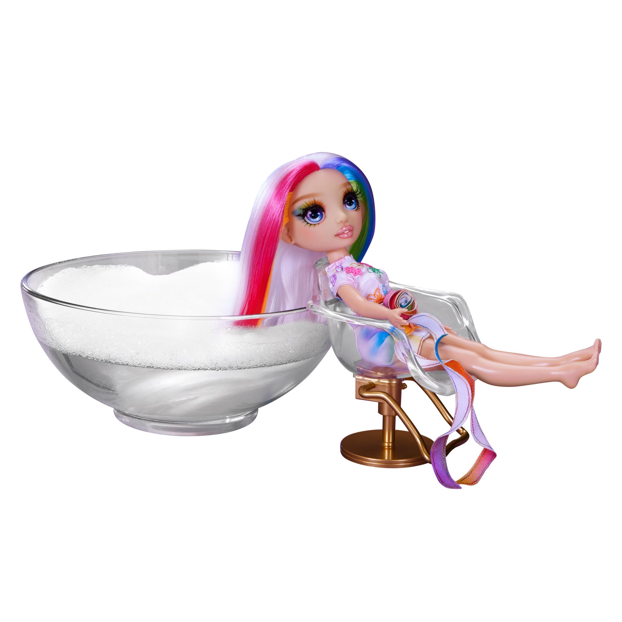 Voir la diapositive 3 : MGA Poupée Rainbow High Hair Play Doll - Amaya