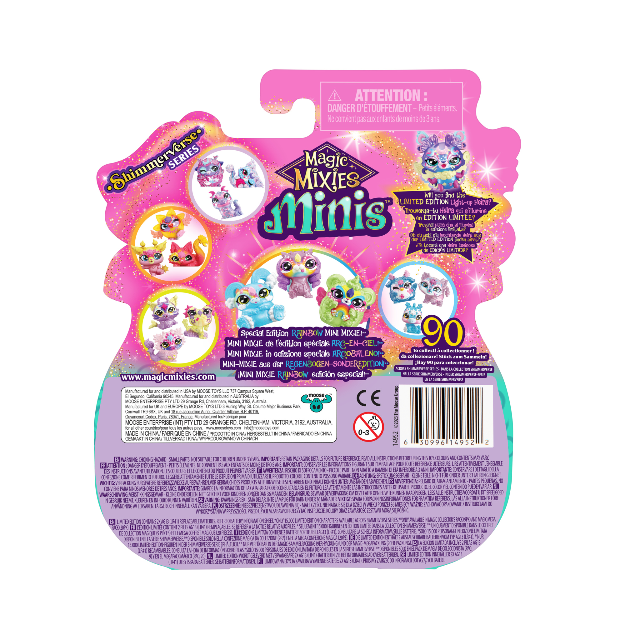 Voir la diapositive 4 : MOOSE Pack de 4 mini figurines Magic Mixies