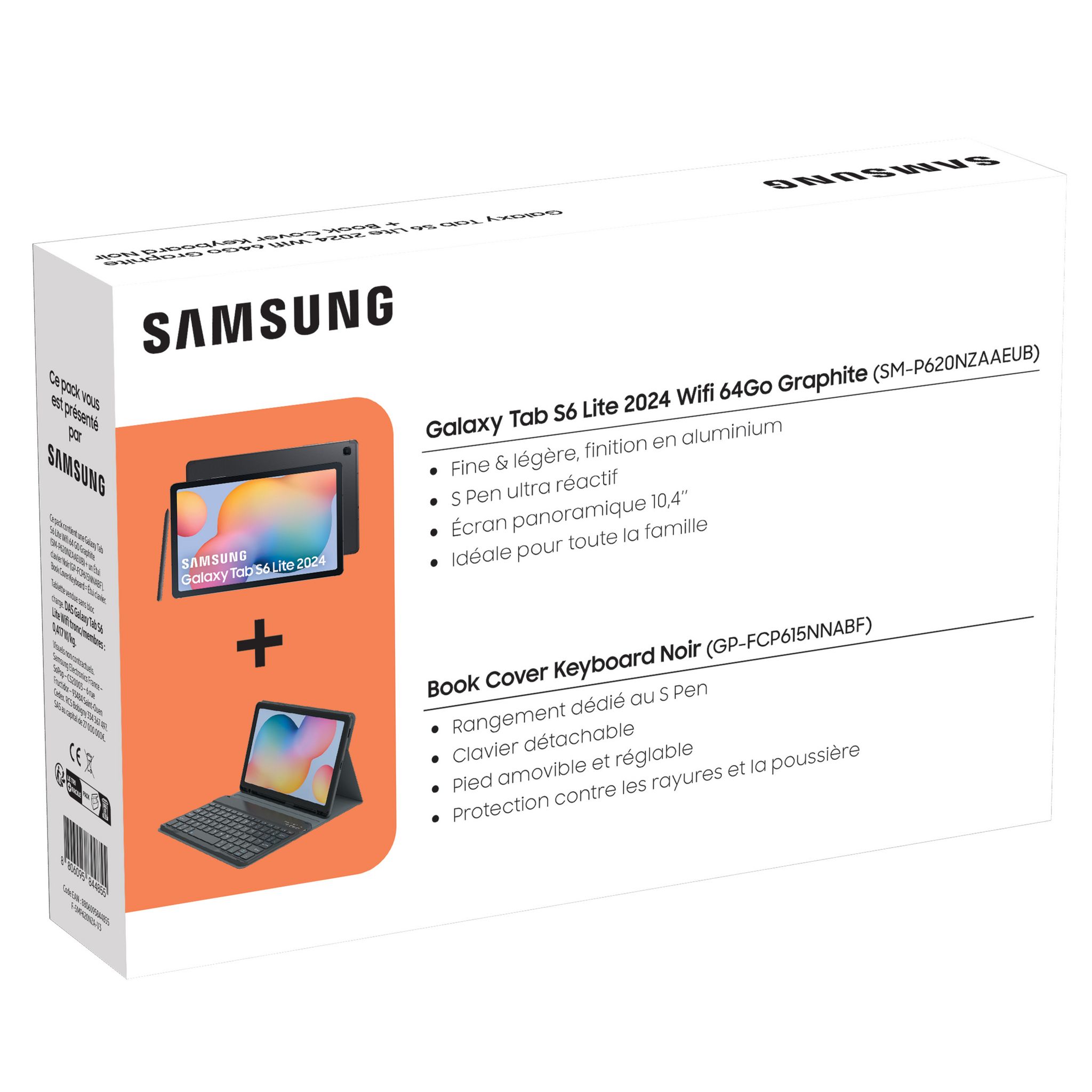 SAMSUNG Tablette S6 Lite 64Go+Clavier