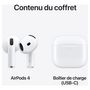Voir la diapositive 8 : APPLE Écouteurs Airpods 4eme génération - blanc
