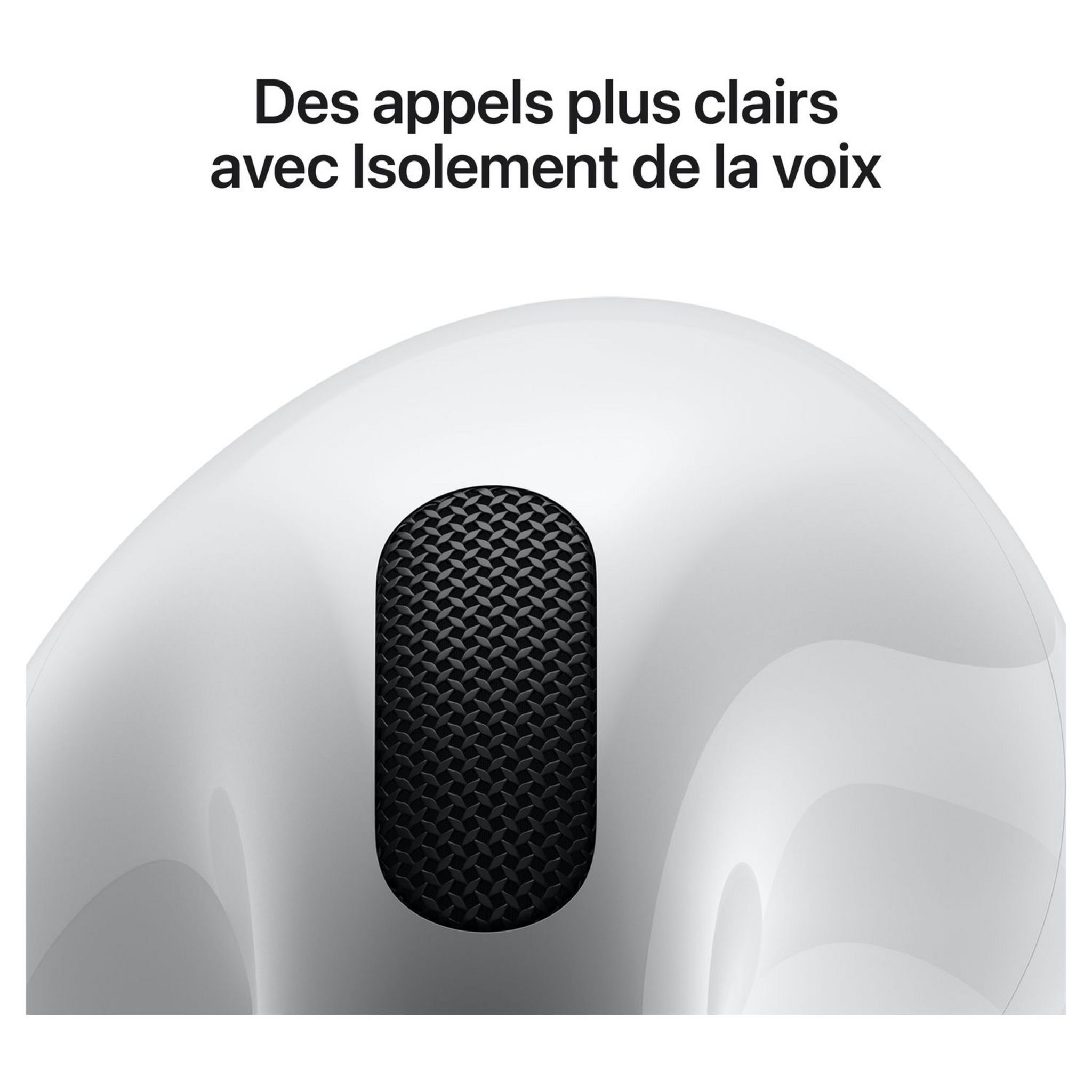 Voir la diapositive 5 : APPLE Écouteurs Airpods 4ème génération ANC - Blanc