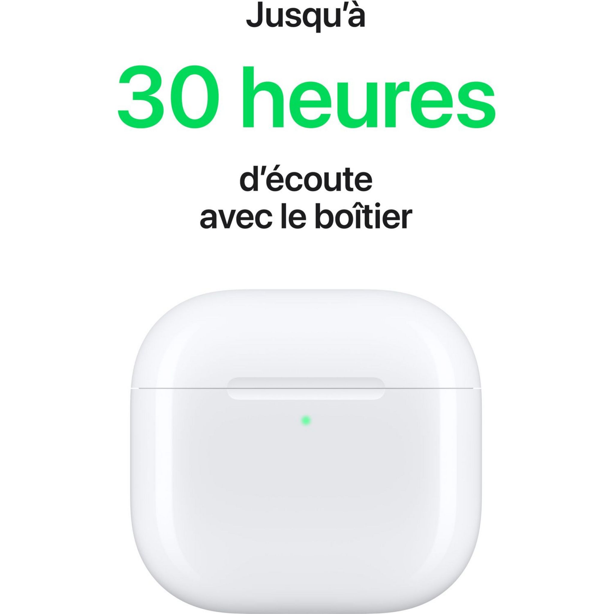 Voir la diapositive 6 : APPLE Écouteurs Airpods 4ème génération ANC - Blanc