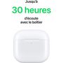 Voir la diapositive 6 : APPLE Écouteurs Airpods 4ème génération ANC - Blanc