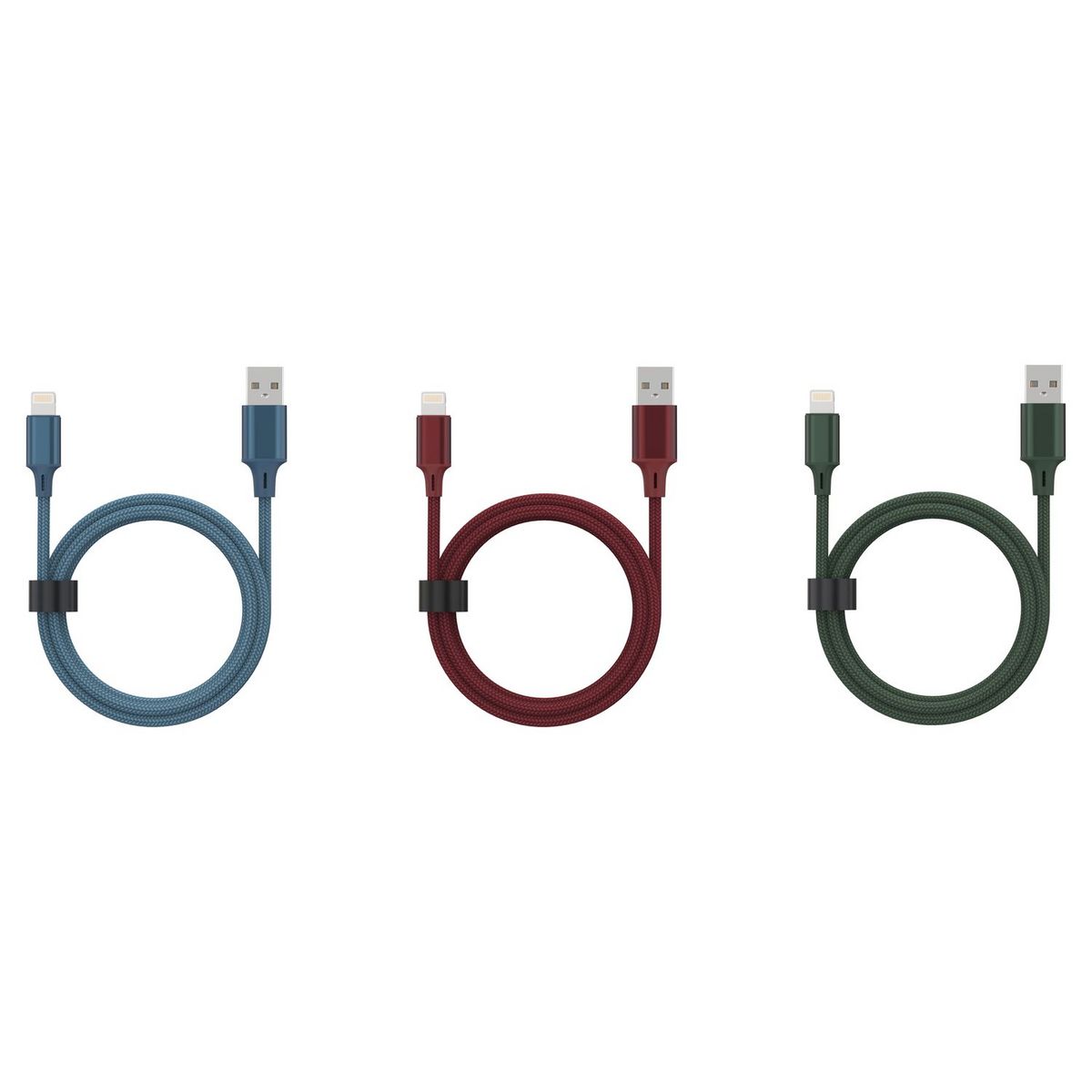 QILIVE Câble de charge USB/Lightning NMFI - Vert