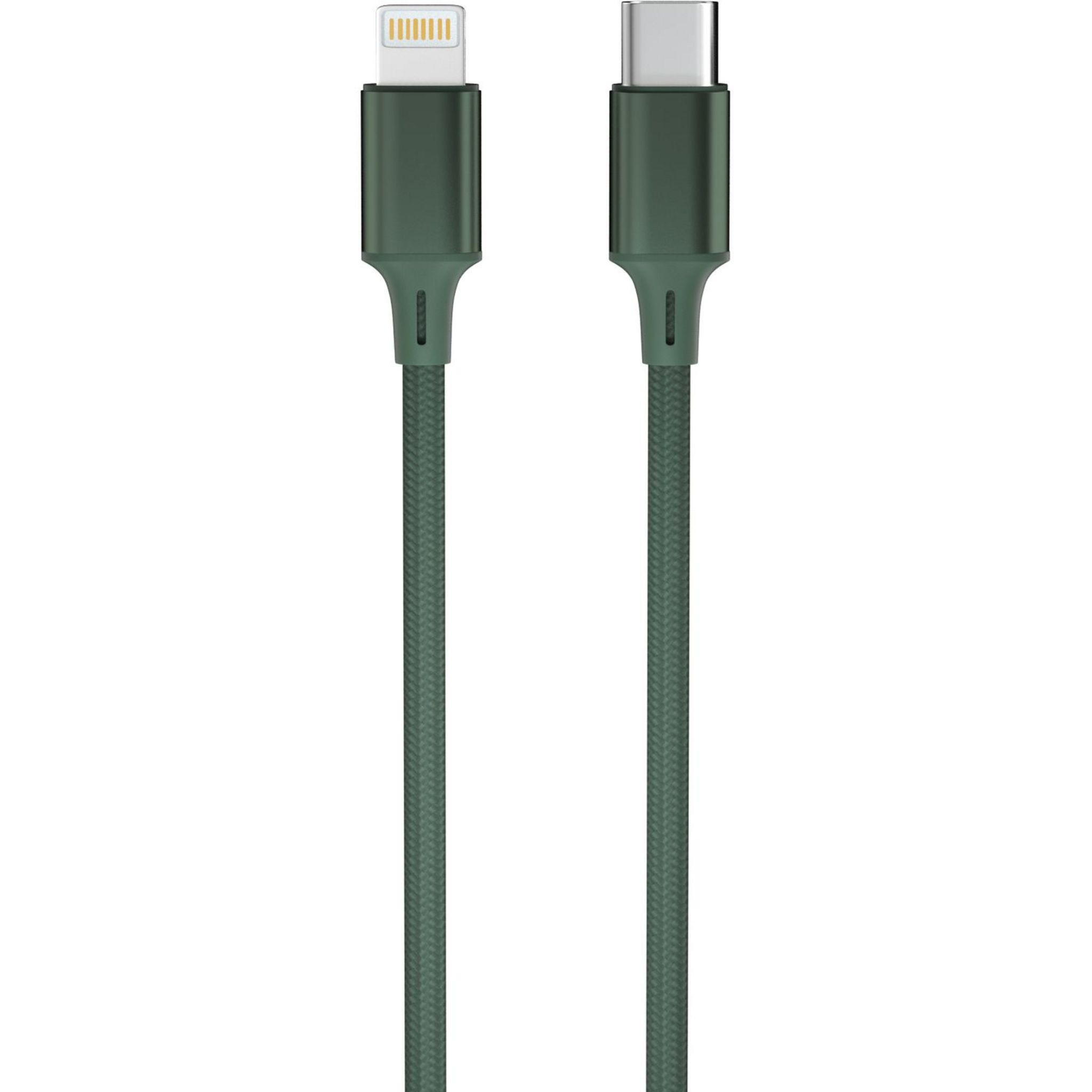 Voir la diapositive 2 : QILIVE Câble de charge USB C/Lightning NMFI - Vert