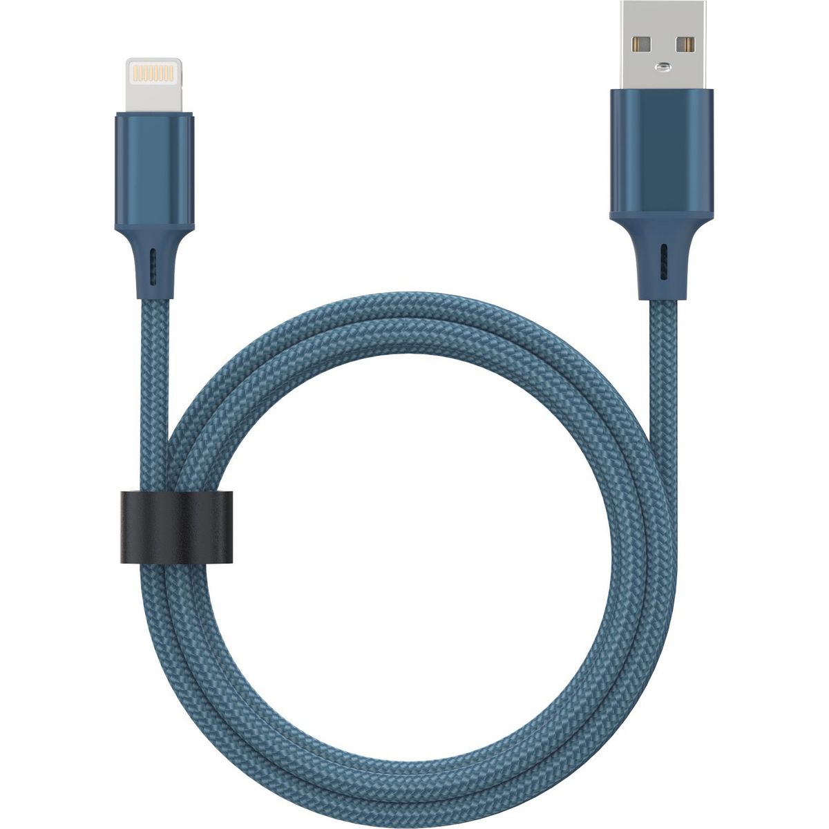 QILIVE Câble de charge USB/Lightning NMFI - Bleu